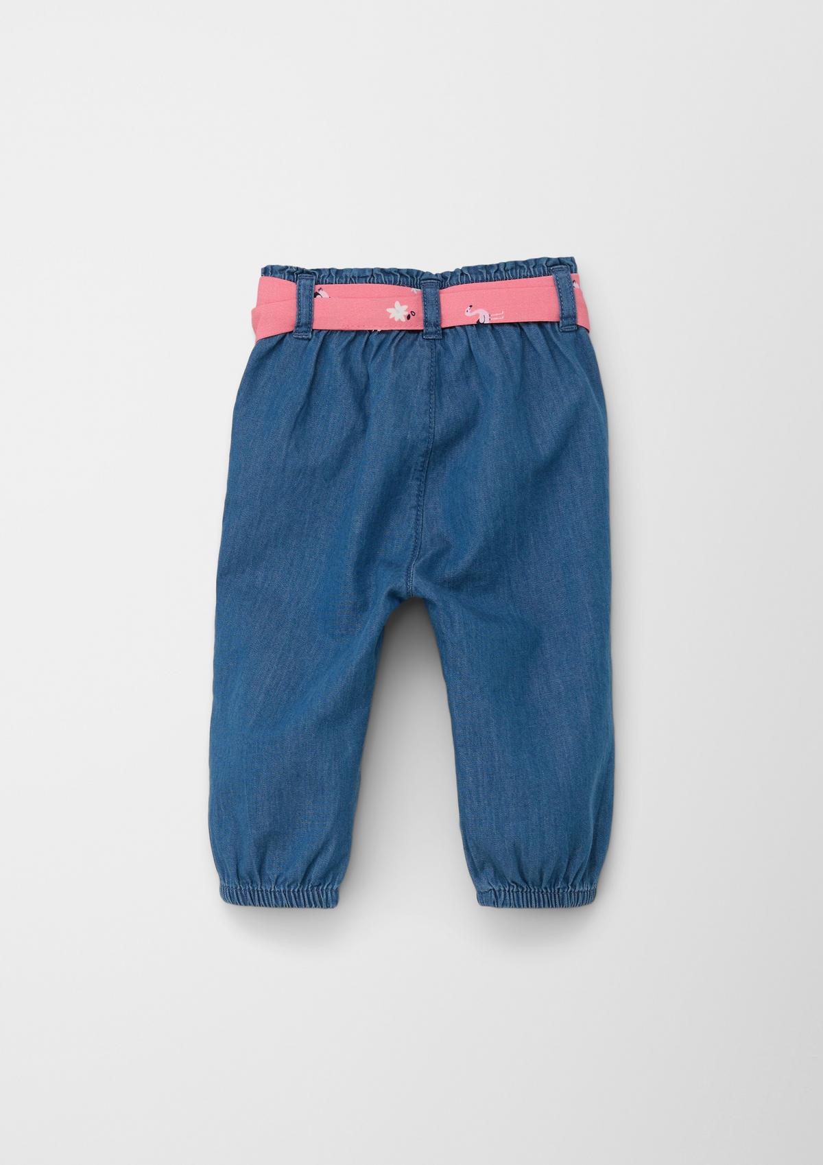 s.Oliver Ankle-Jeans mit Stoffgürtel