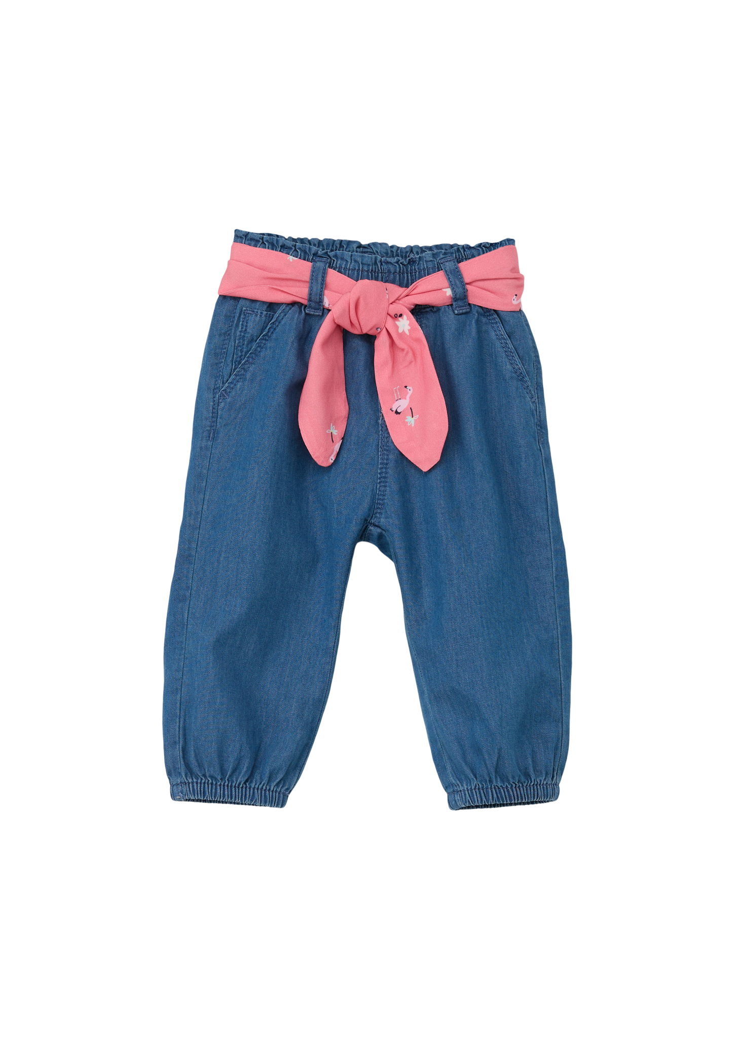 s.Oliver - Ankle-Jeans mit Stoffgürtel, Babys, blau