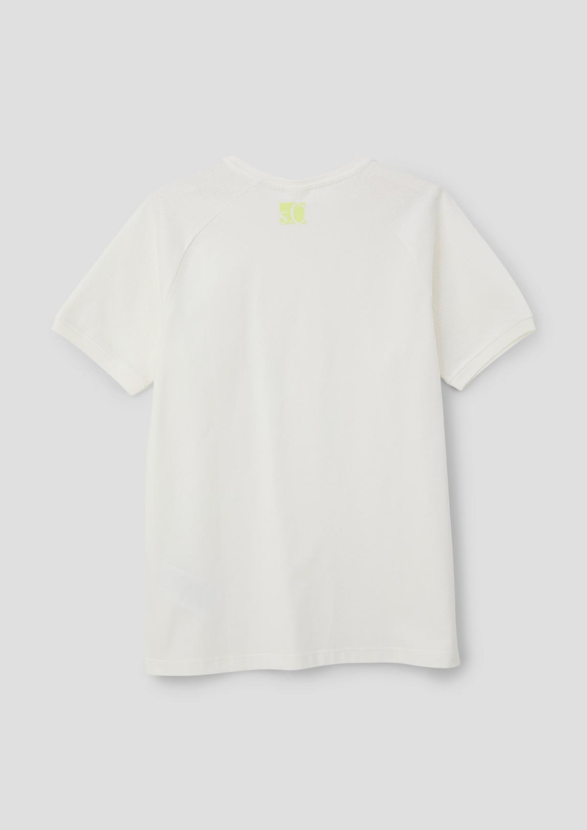 s.Oliver T-Shirt mit Mesh-Ärmeln
