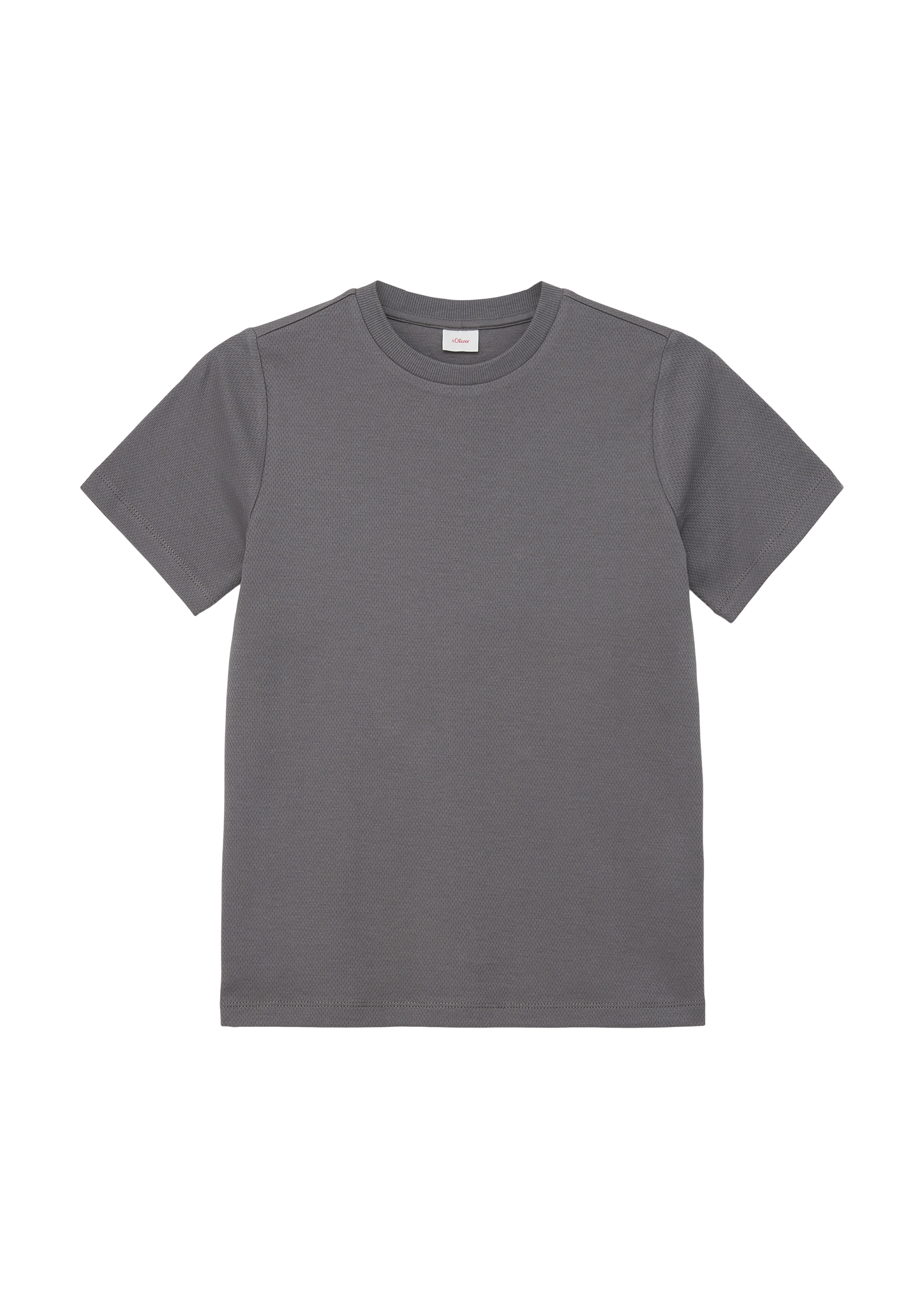 s.Oliver - T-Shirt aus Mesh-Fabric, Jungen, grau