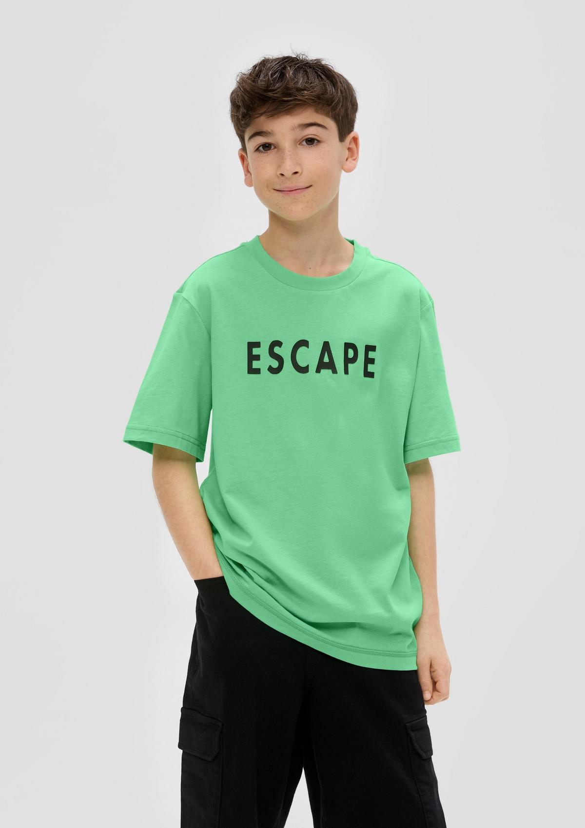 s.Oliver Cotton top with printed lettering