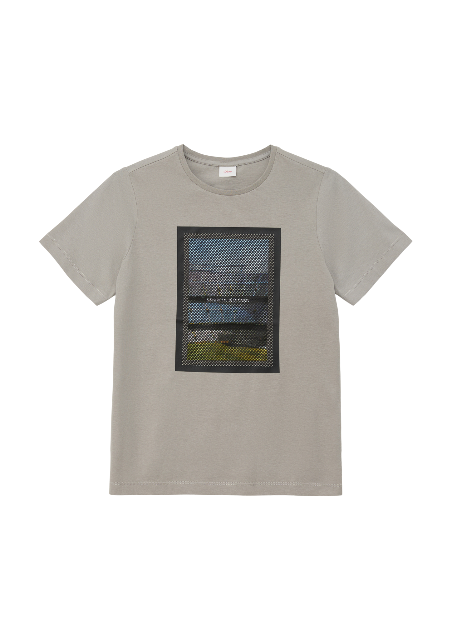 s.Oliver - T-Shirt mit Fotoprint, Jungen, grau