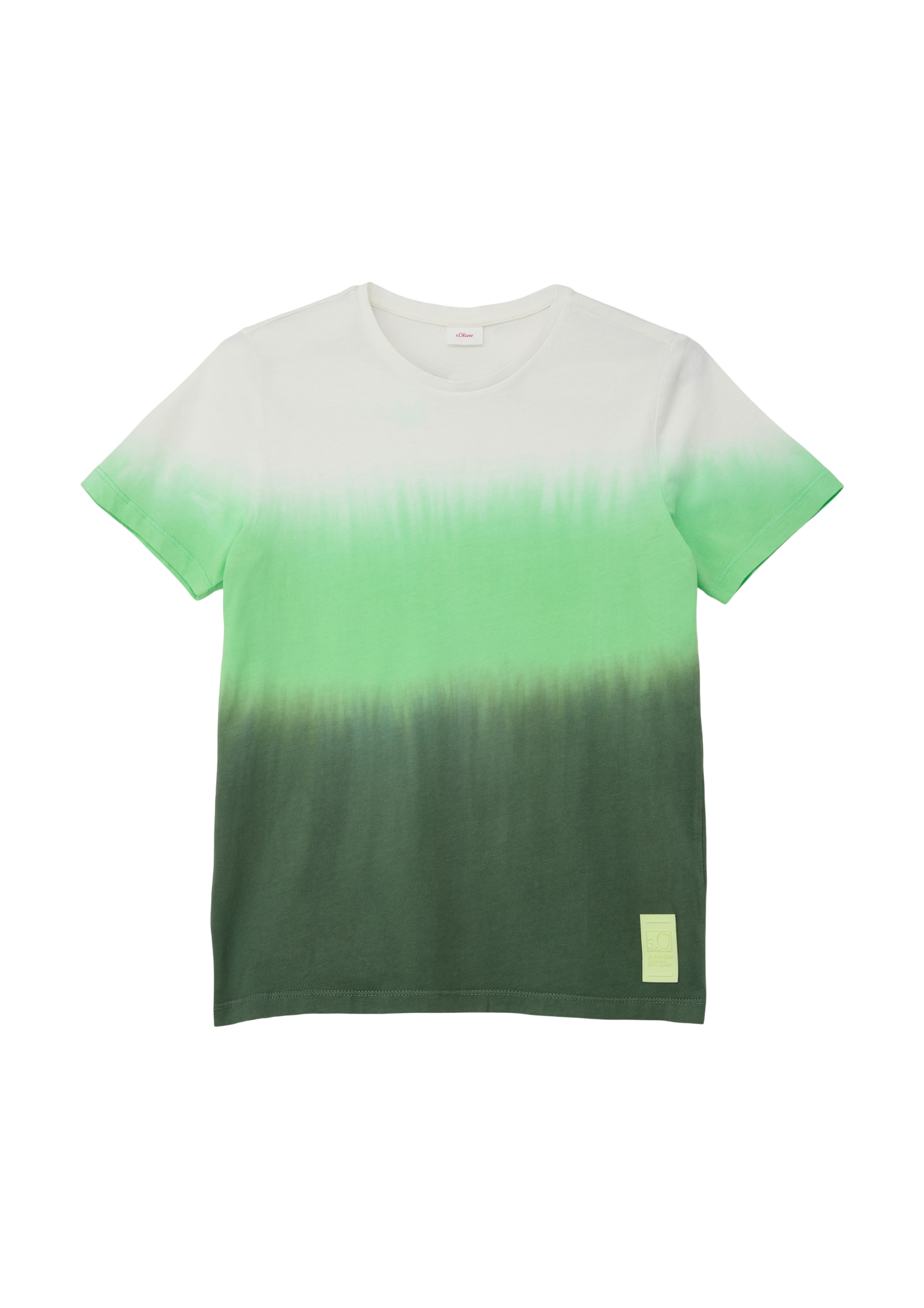 s.Oliver - T-Shirt mit Garment Dye, Jungen, Grün