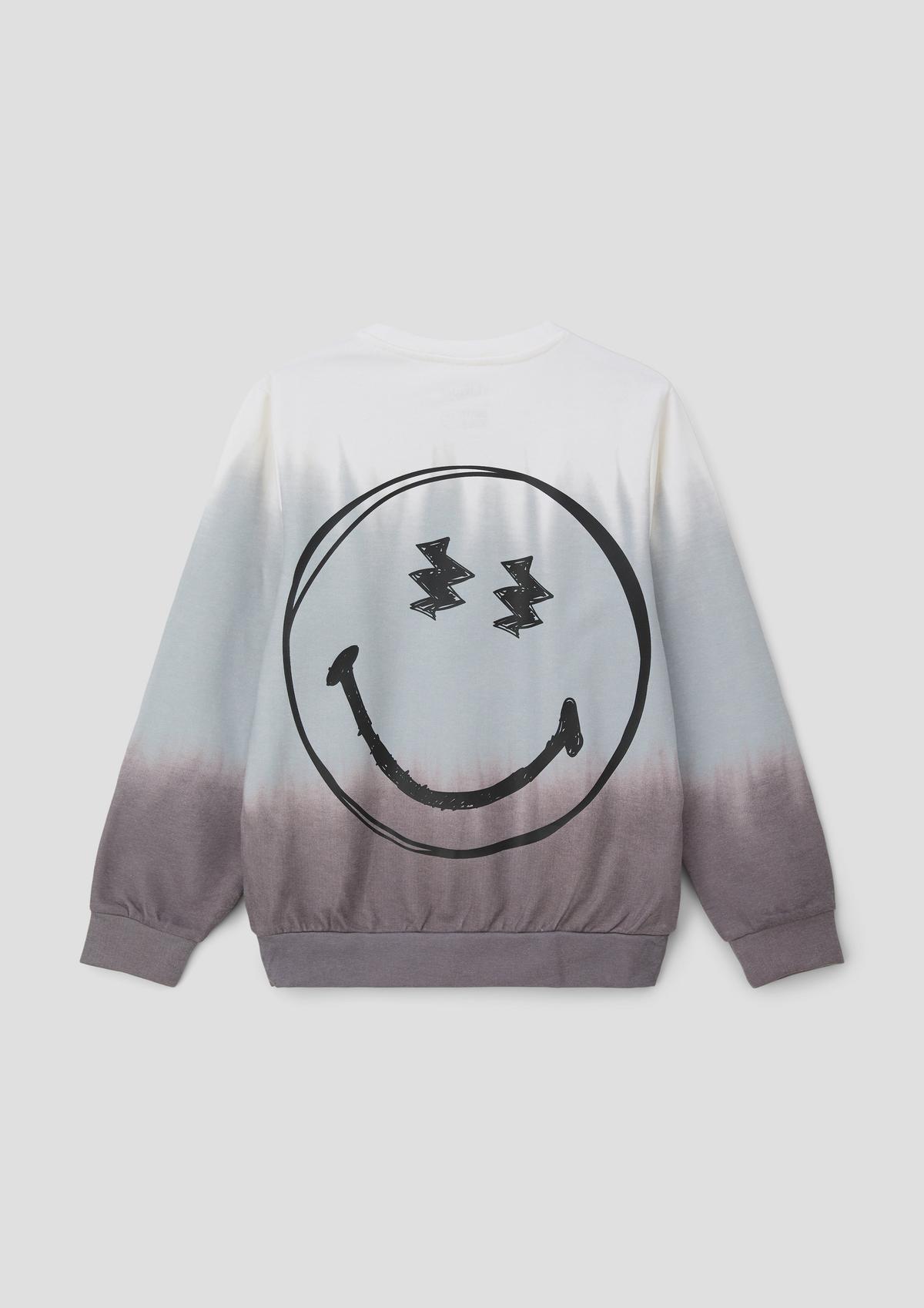 s.Oliver Sweatshirt mit Smiley®-Front- und Rückenprint