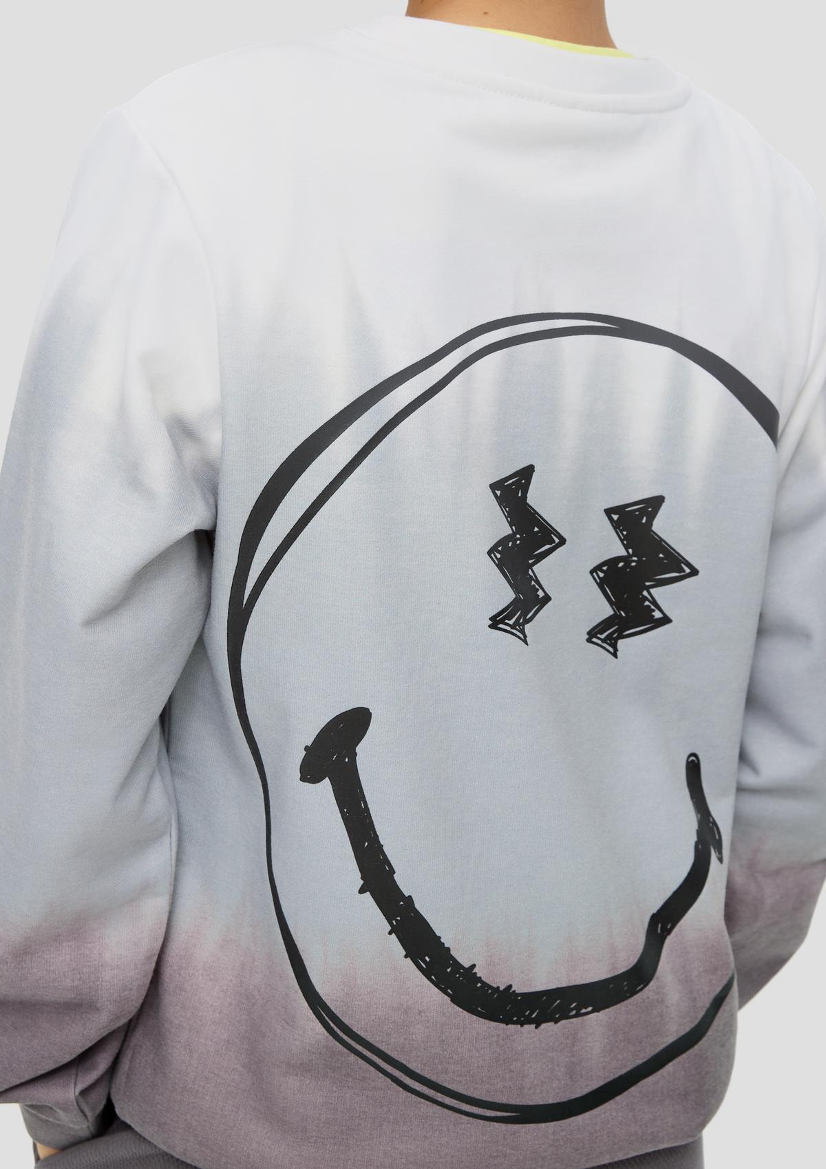 s.Oliver Sweatshirt mit Smiley®-Front- und Rückenprint