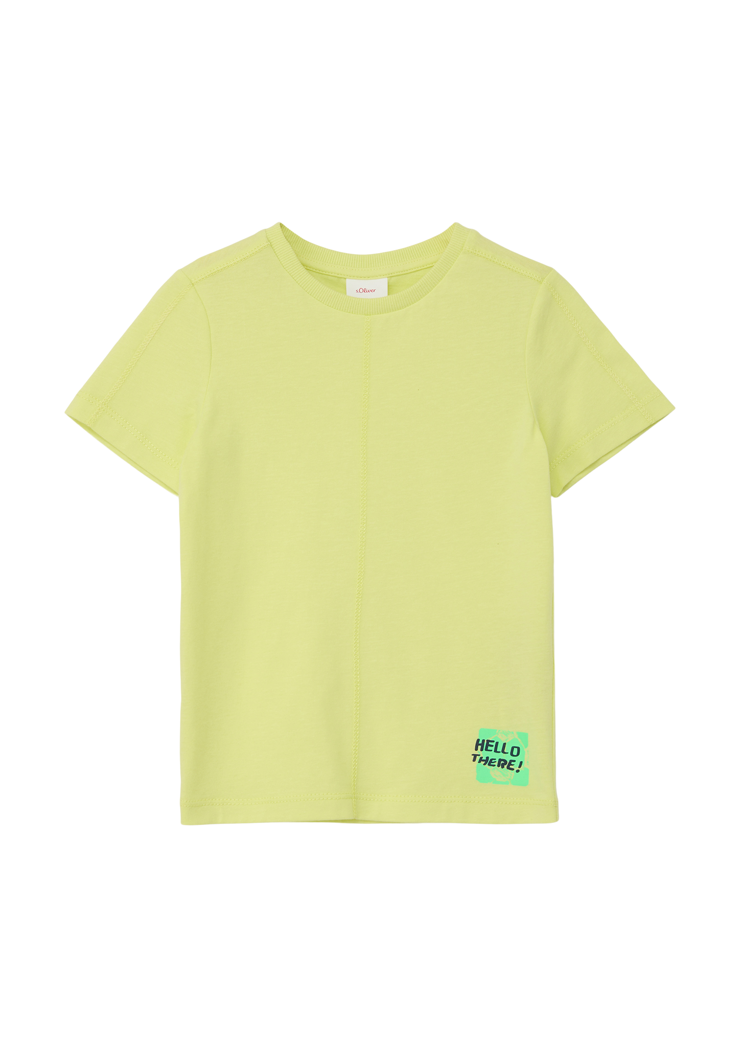 s.Oliver - T-Shirt mit Ziernaht, Kinder, grün