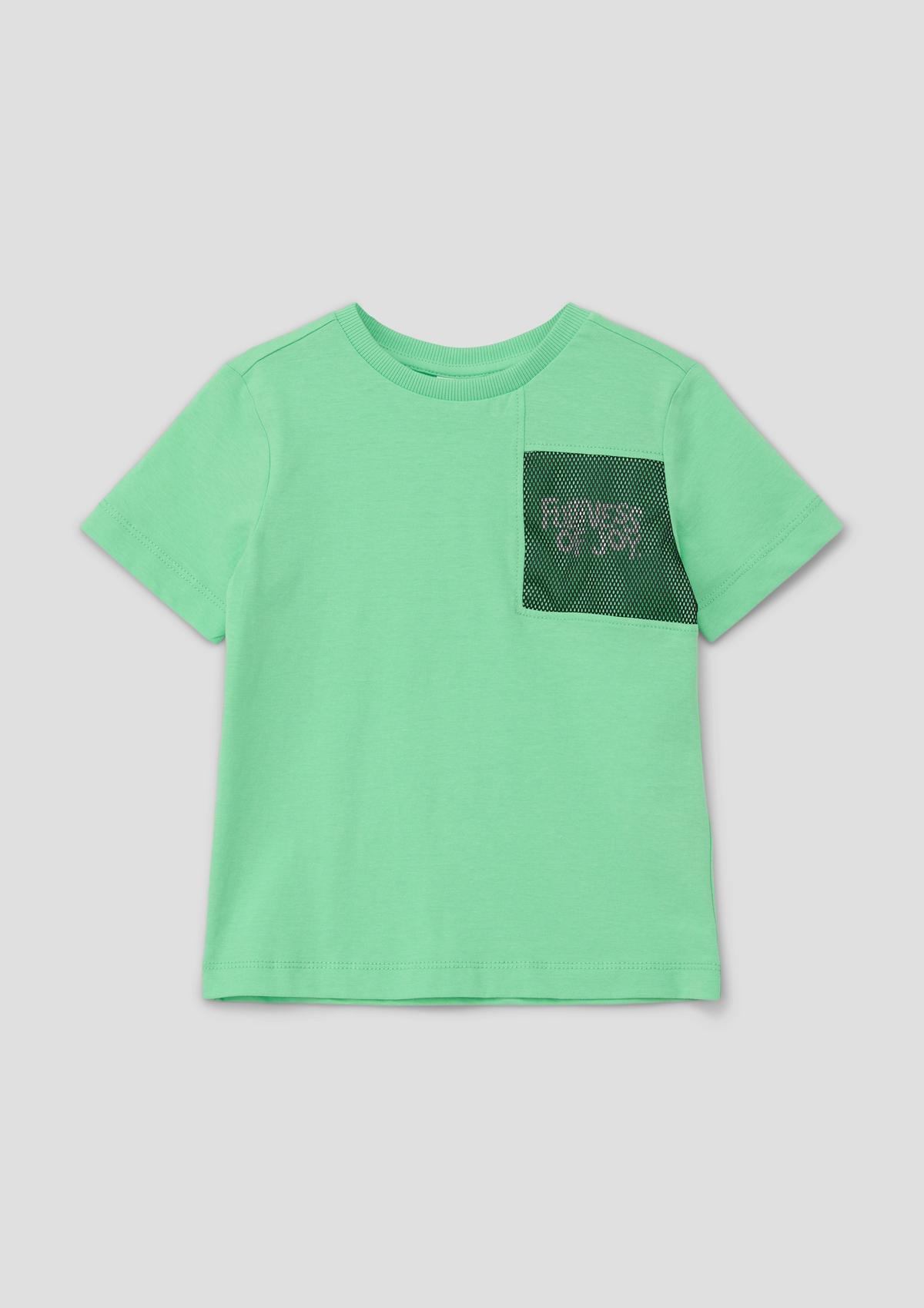 s.Oliver T-Shirt mit Mesh-Applikation