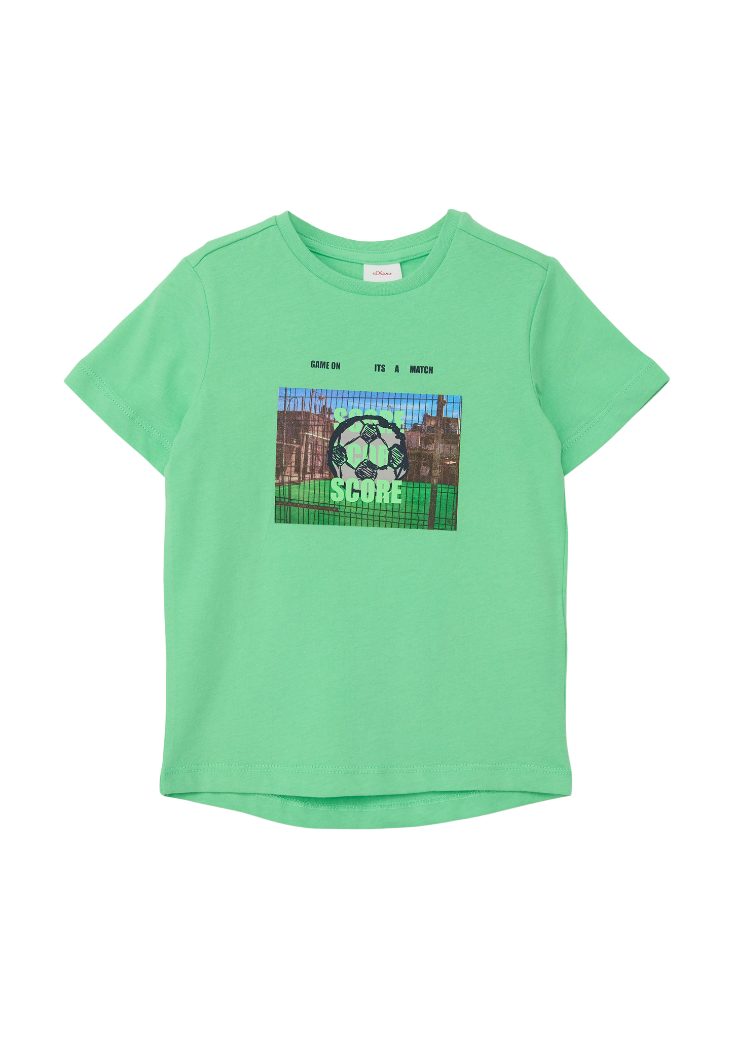 s.Oliver - T-Shirt mit Fotoprint, Kinder, grün