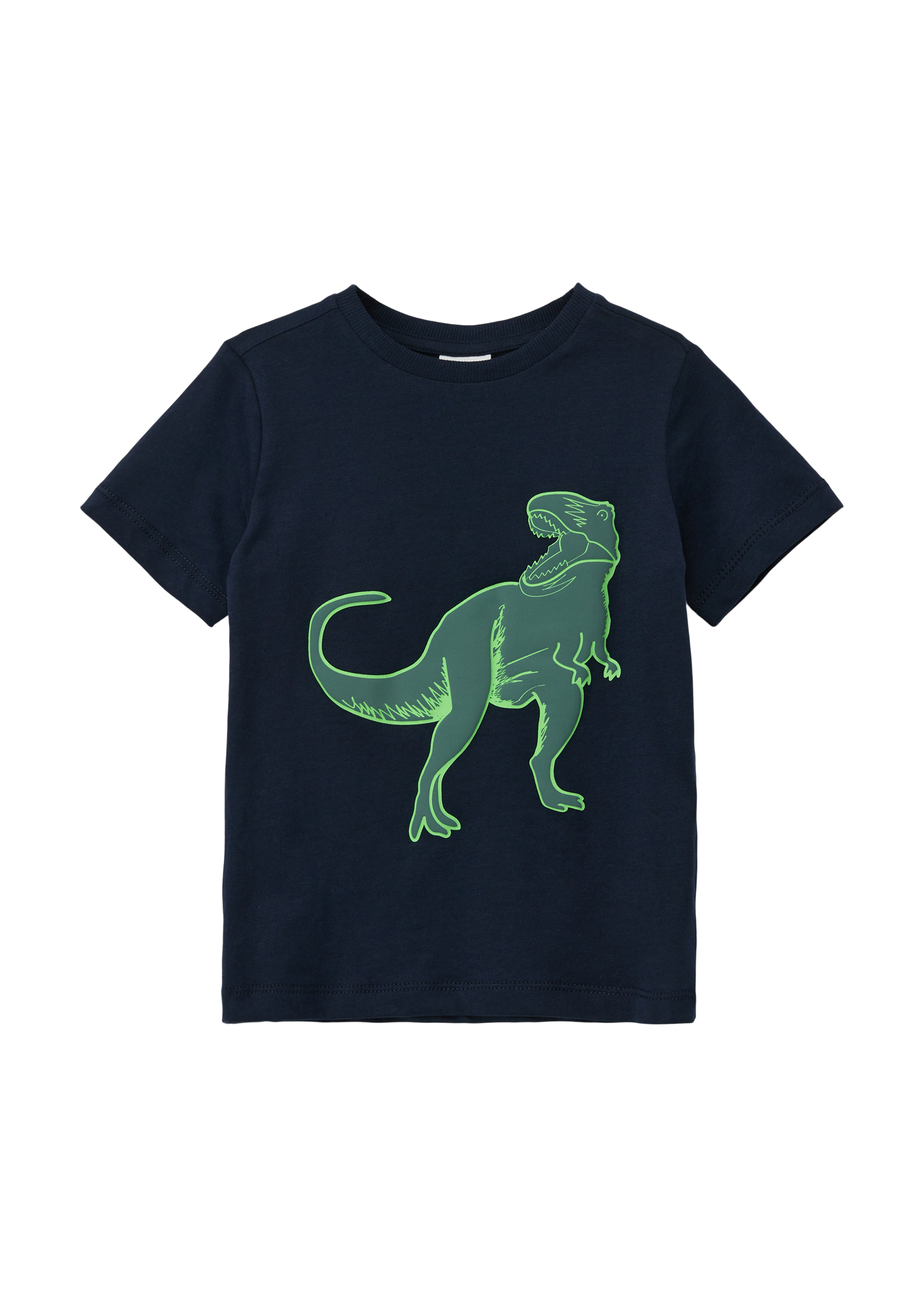 s.Oliver - T-Shirt mit gummiertem Print, Kinder, blau