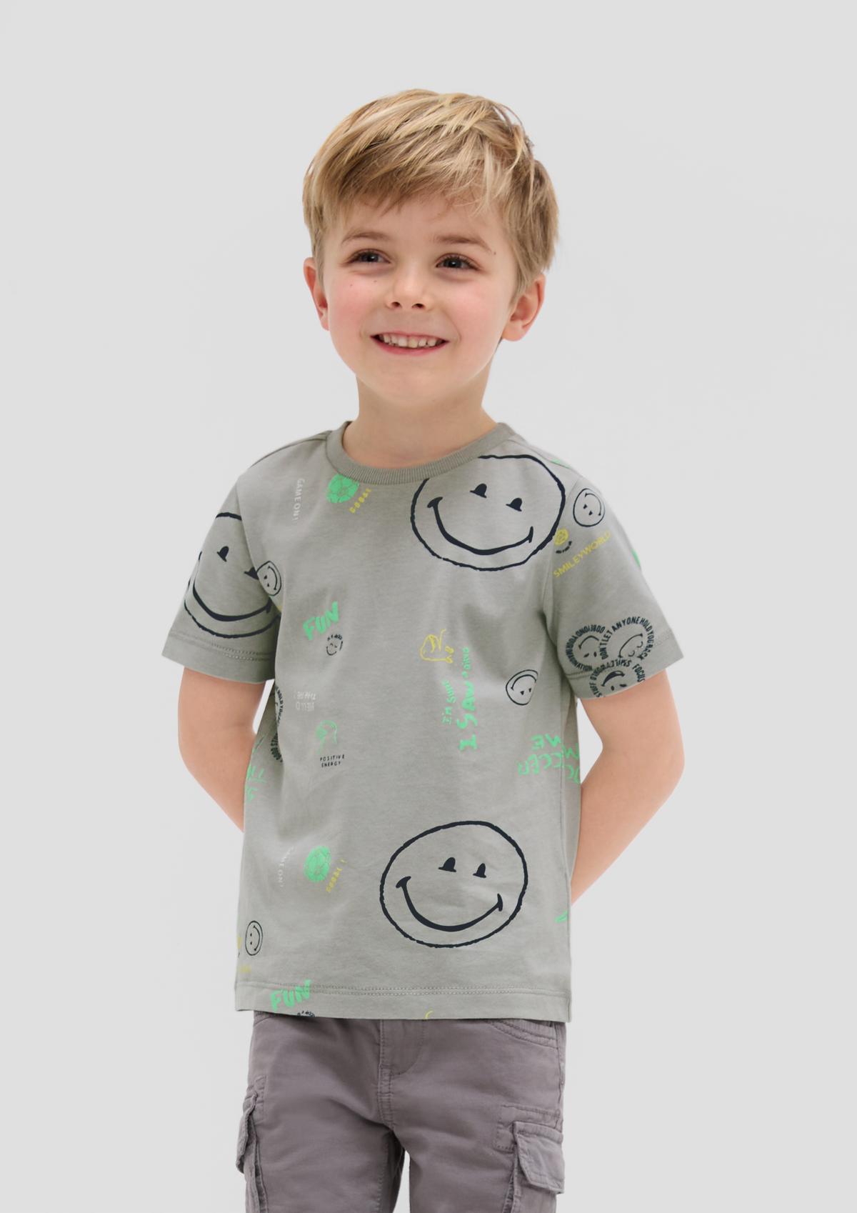 T-Shirt mit All-over-Smiley®-Print