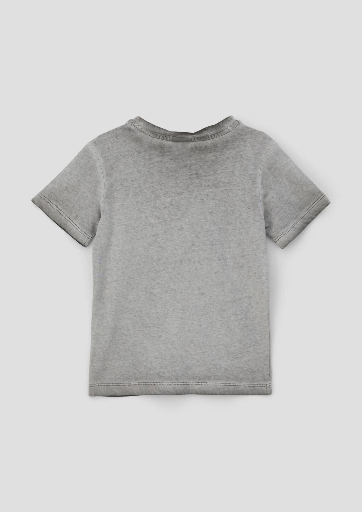 s.Oliver T-Shirt mit gummiertem Frontprint