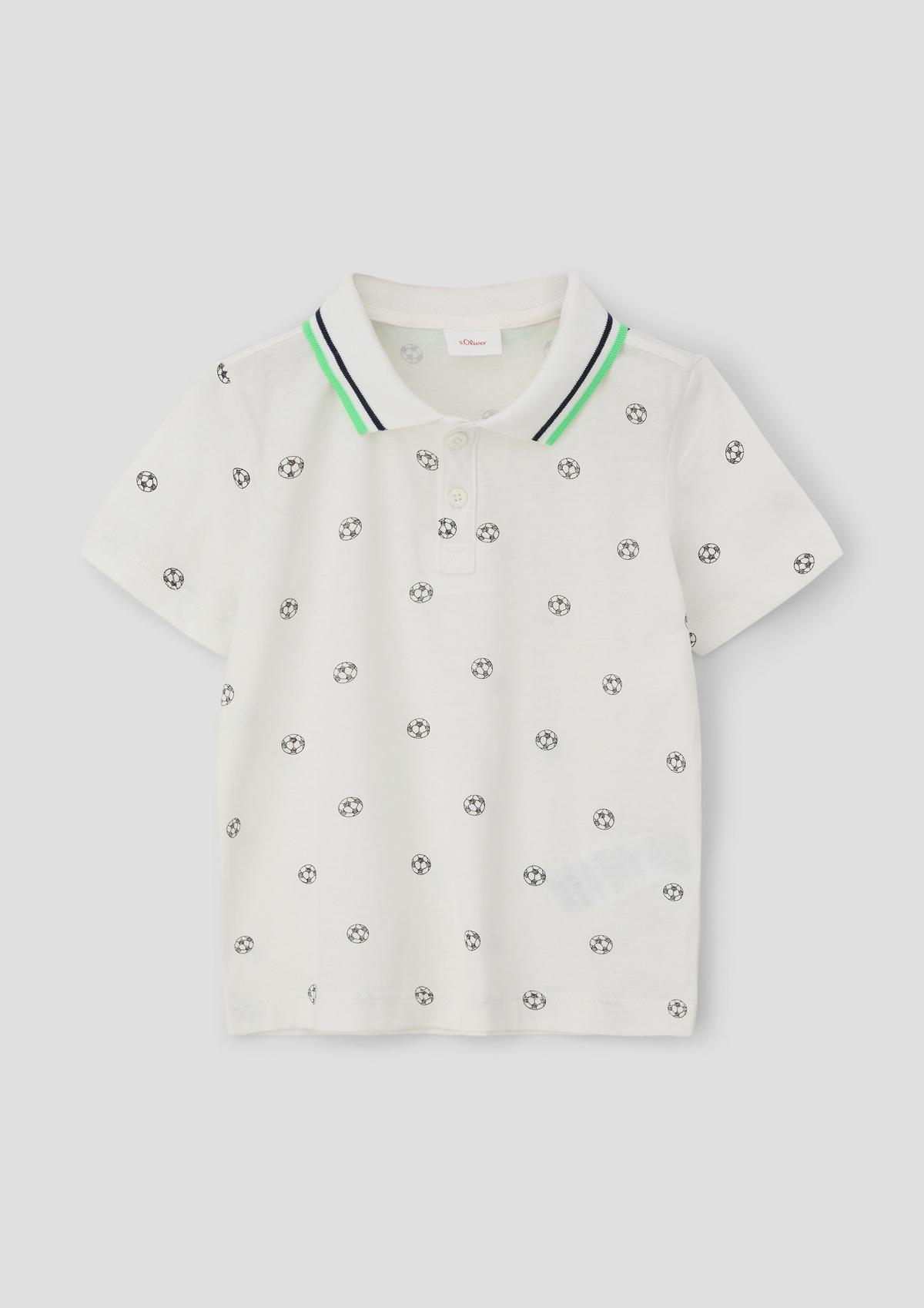 s.Oliver Polo shirt with an all-over pattern