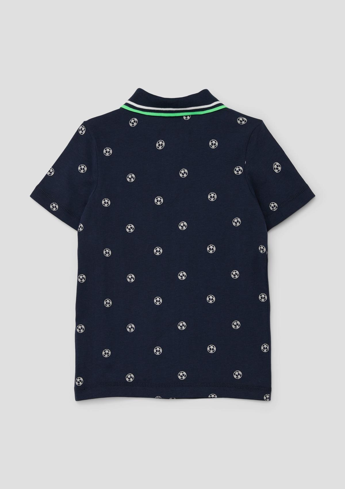 s.Oliver Polo shirt with an all-over pattern