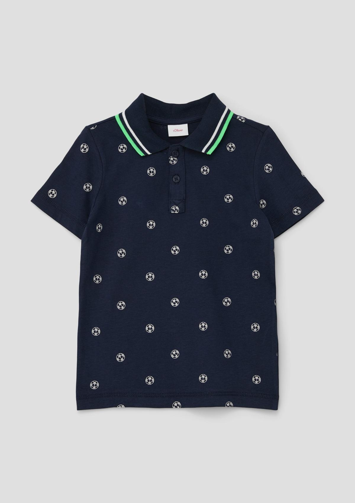 s.Oliver Polo met print all-over
