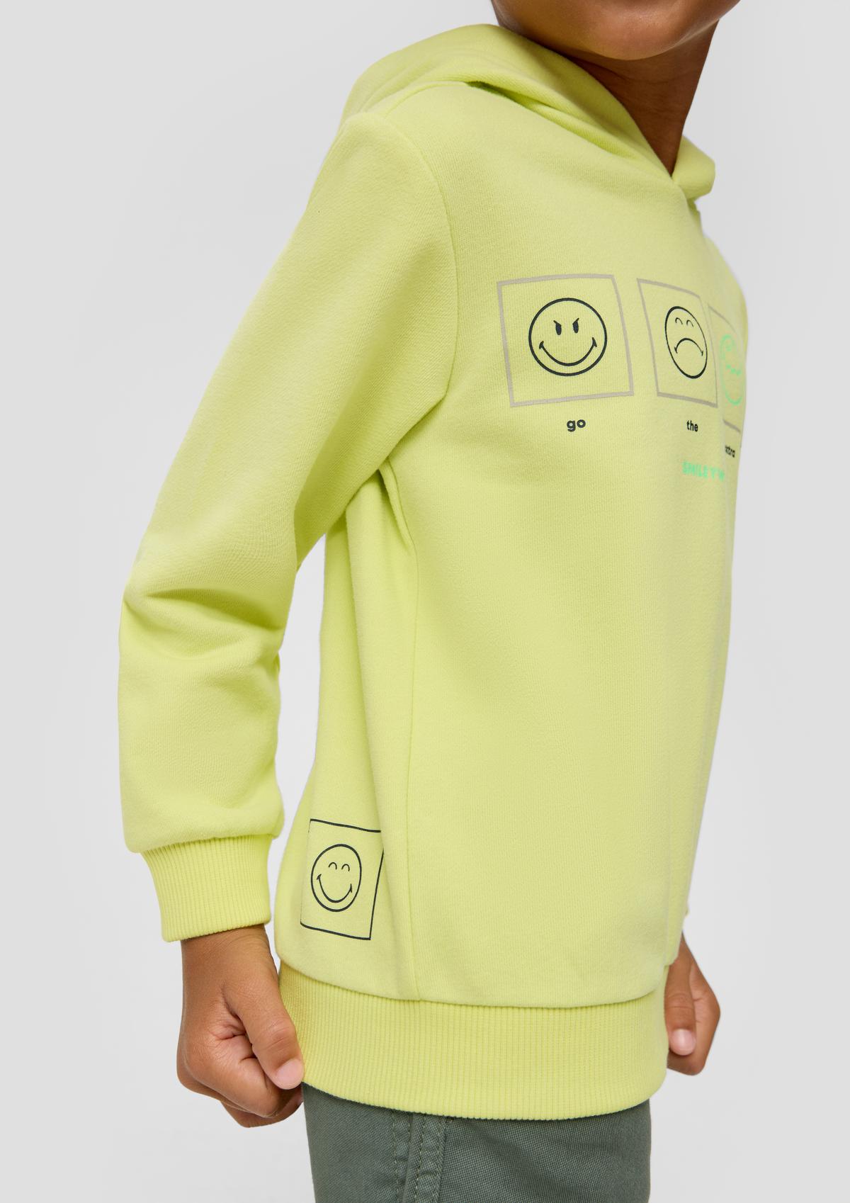 s.Oliver Smiley®-hoodie van een katoenmix