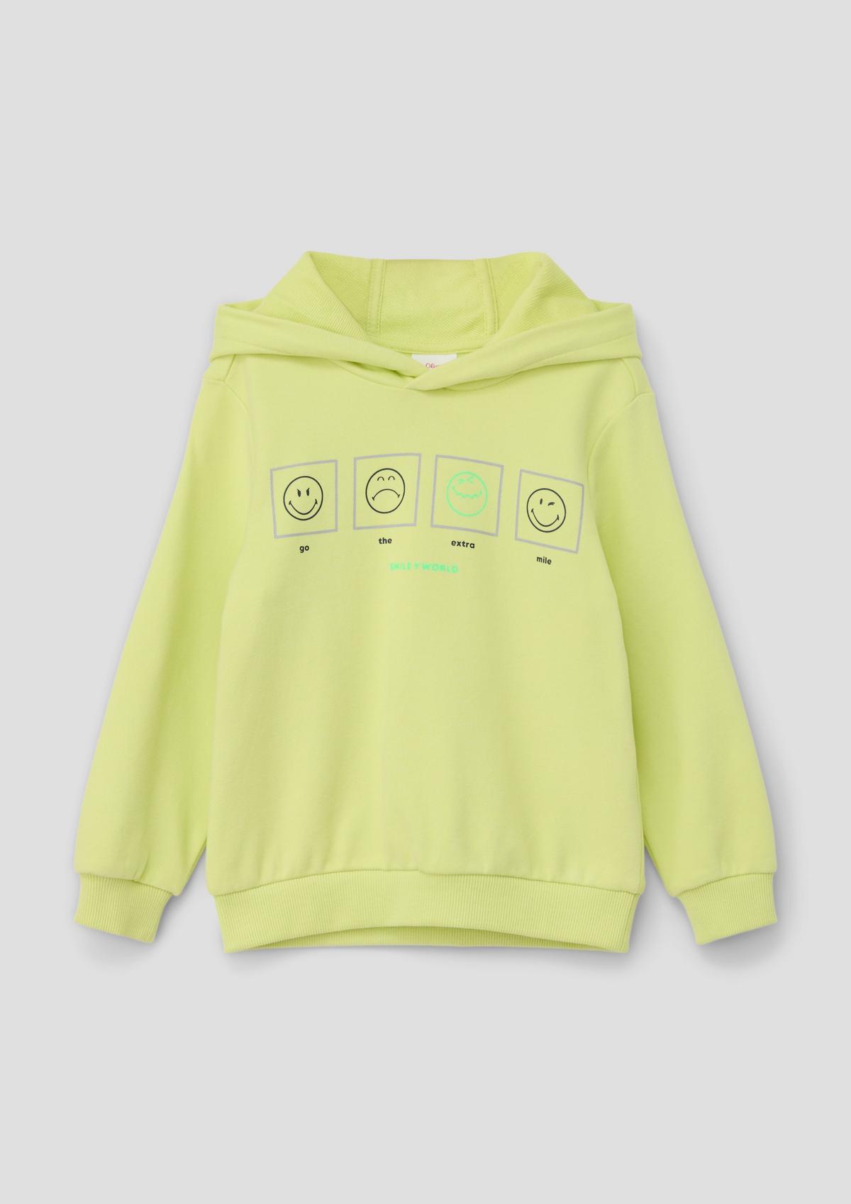 s.Oliver Smiley®-hoodie van een katoenmix