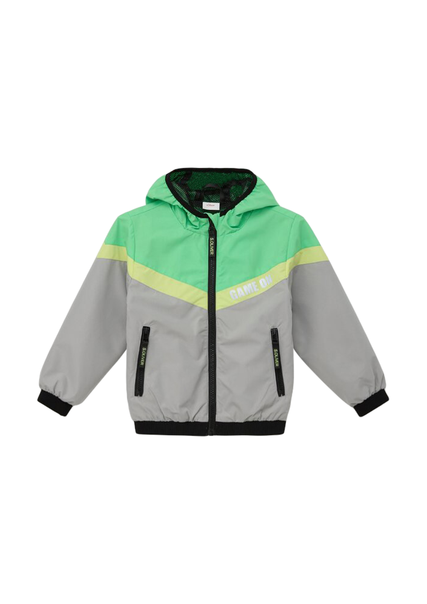 s.Oliver - Jacke mit Mesh-Futter, Kinder, grau