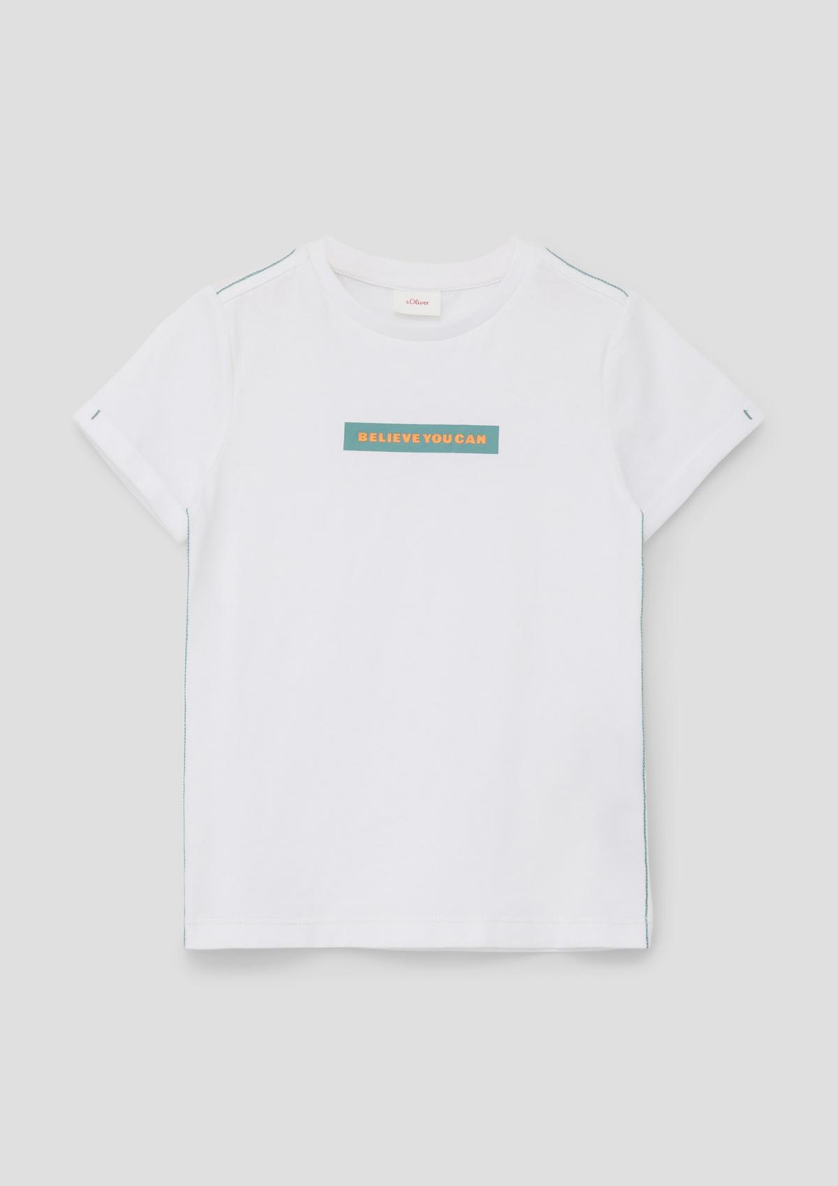 s.Oliver T-shirt orné de coutures contrastantes