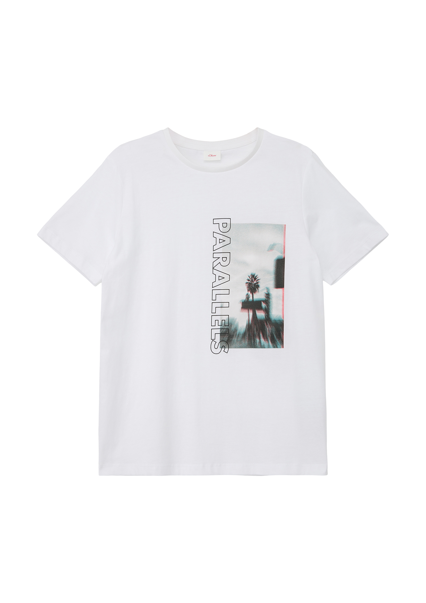 s.Oliver - T-Shirt mit Grafik-Print, Jungen, weiß