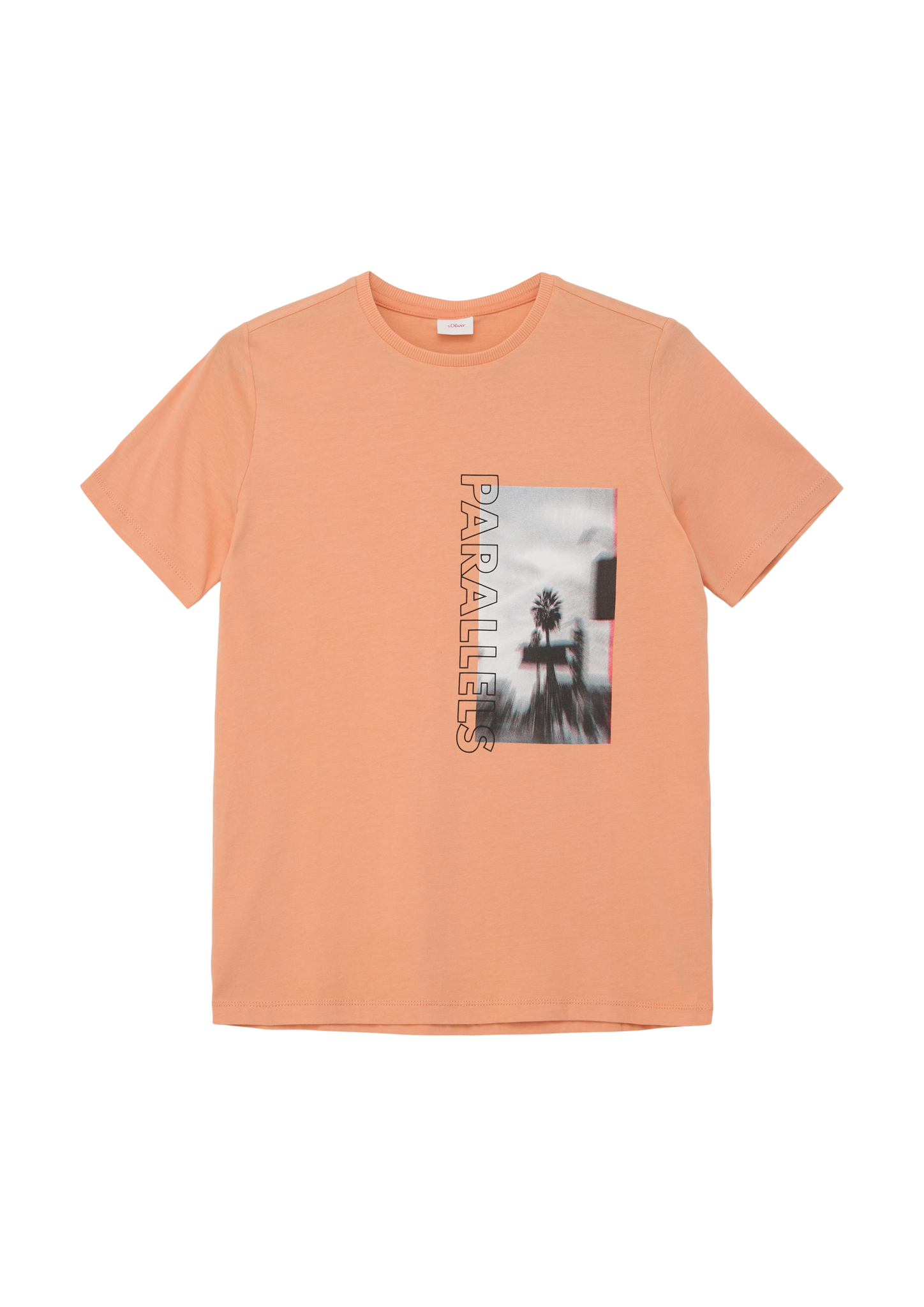 s.Oliver - T-Shirt mit Grafik-Print, Jungen, Orange