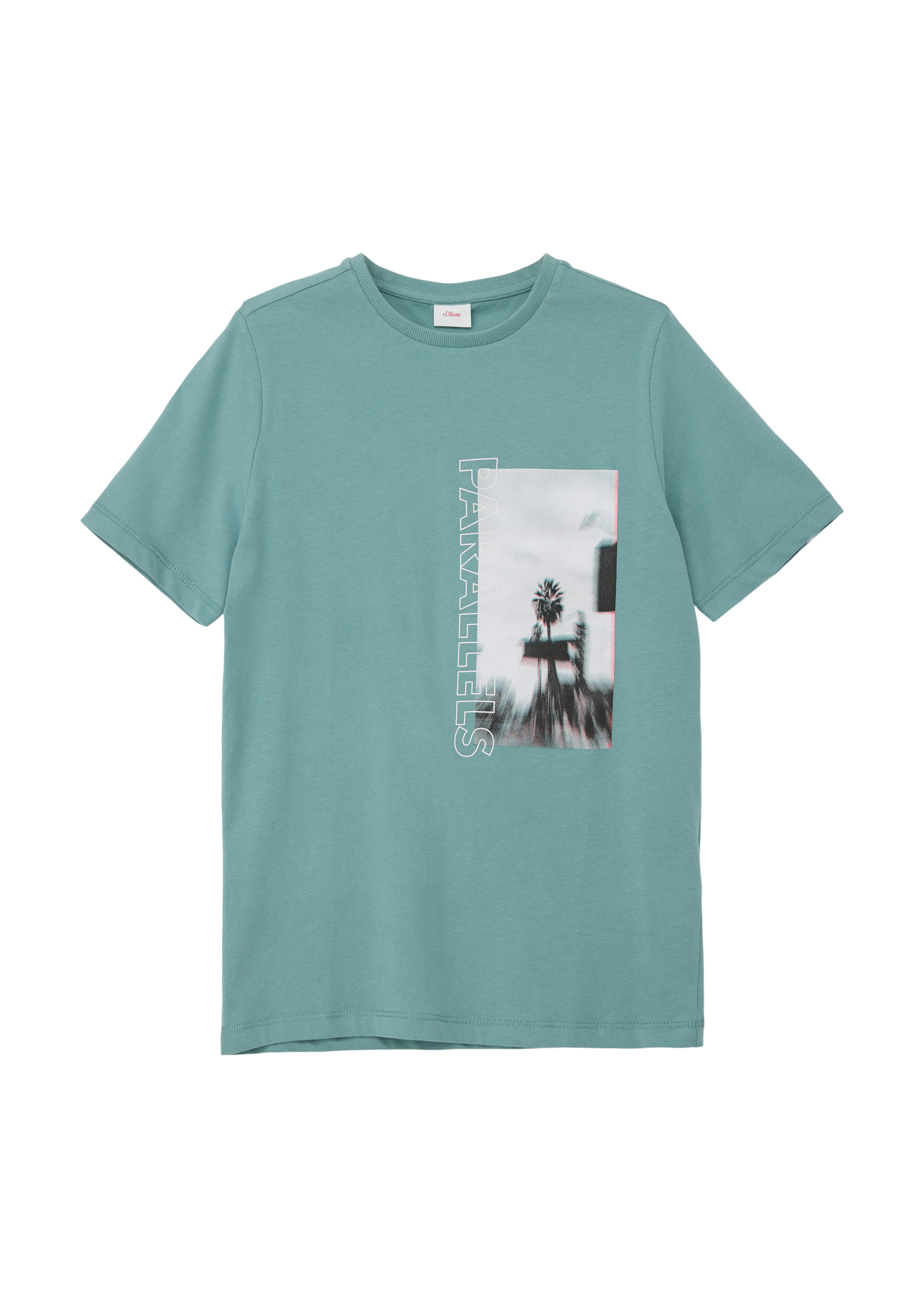 s.Oliver - T-Shirt mit Grafik-Print, Jungen, Blau