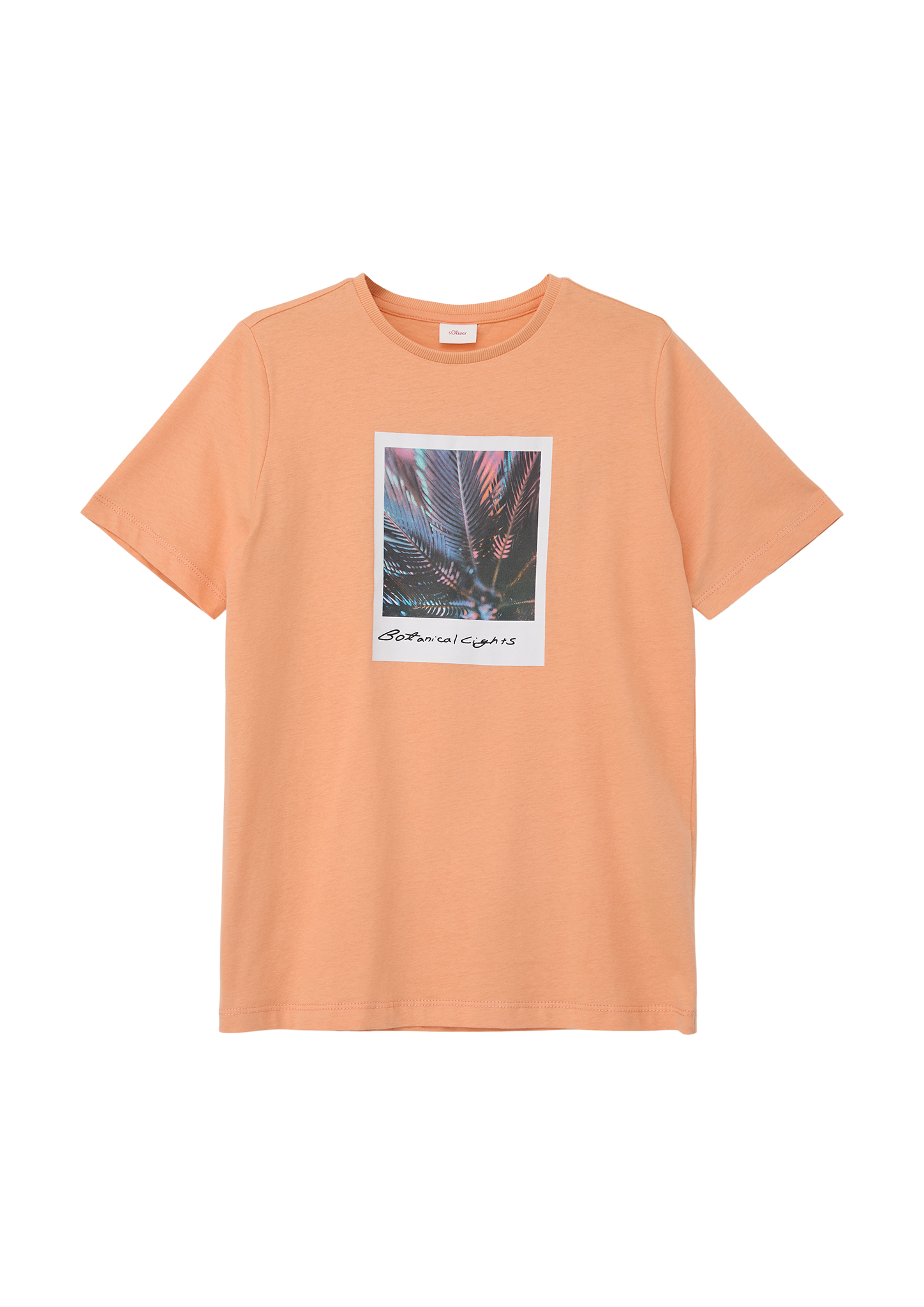 s.Oliver - T-Shirt mit gummiertem Frontprint, Jungen, Orange