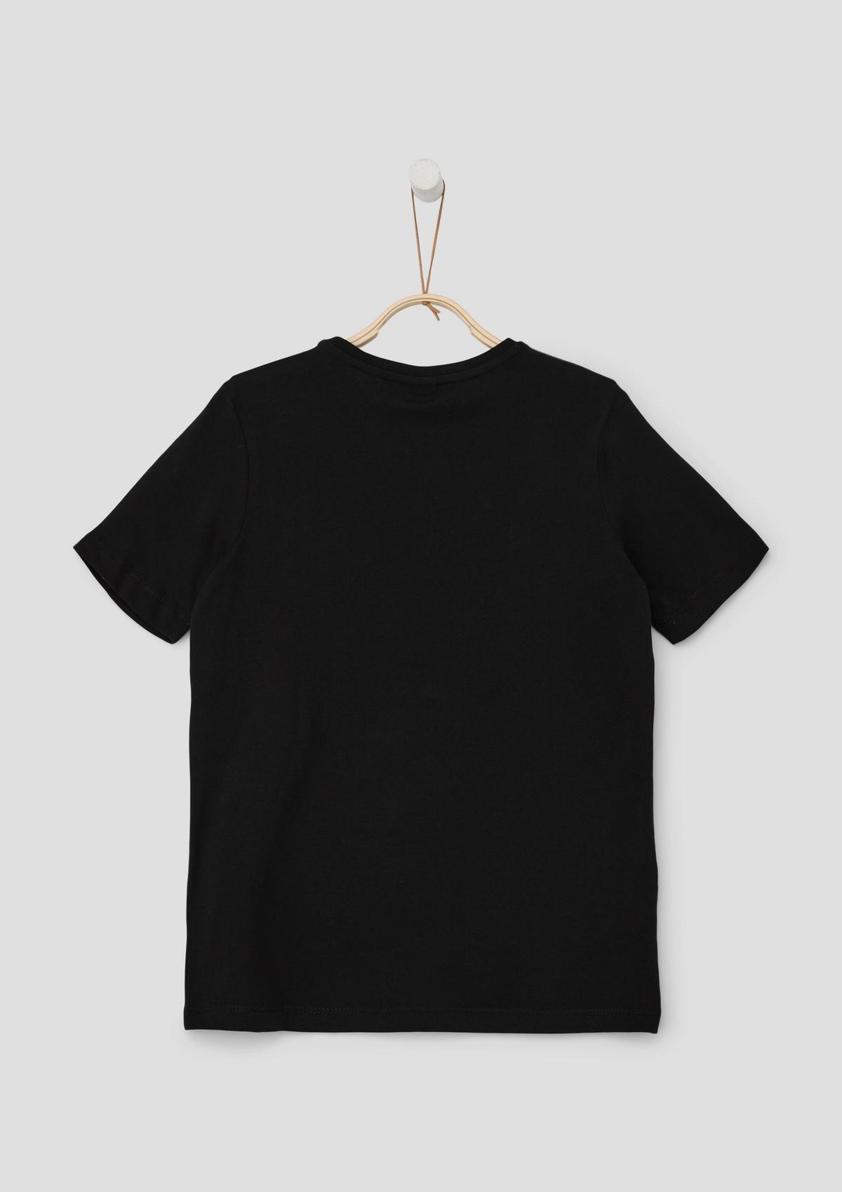 s.Oliver T-Shirt mit gummiertem Frontprint 