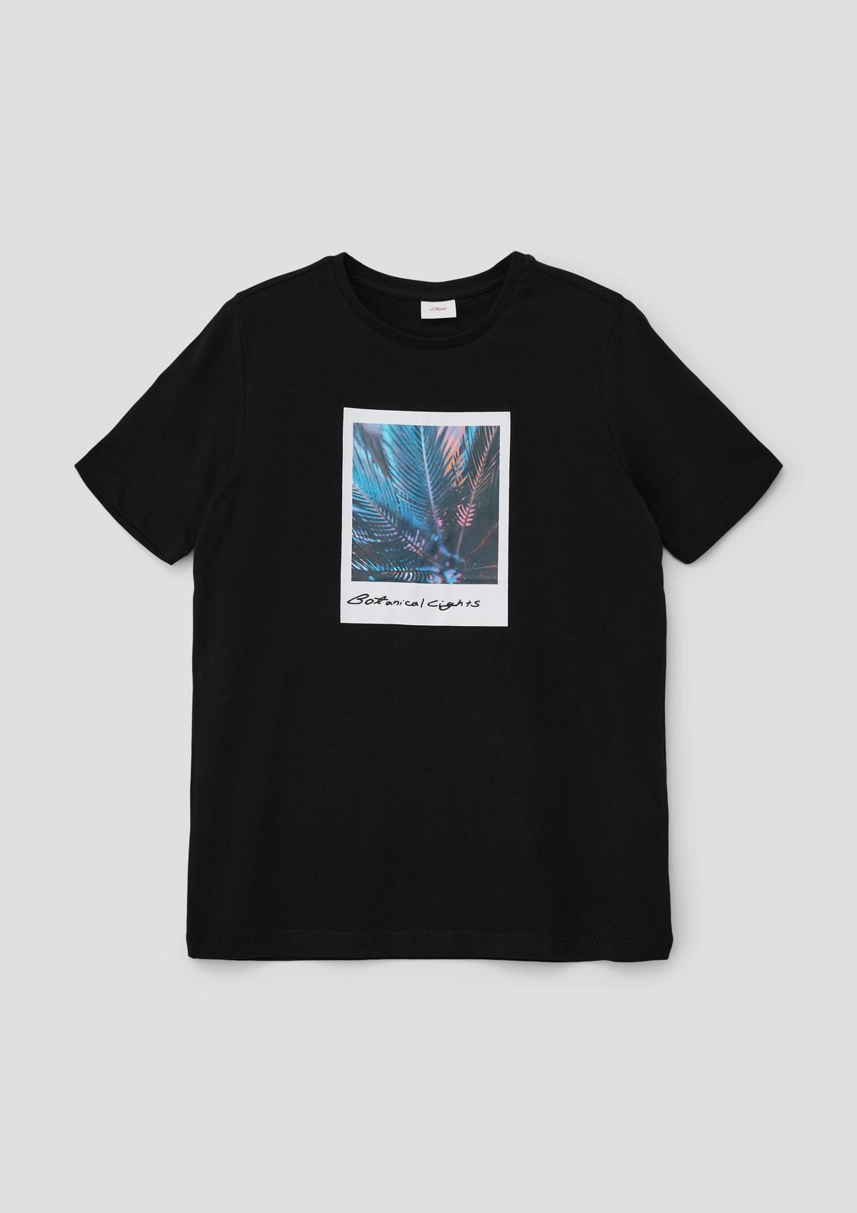 s.Oliver T-Shirt mit gummiertem Frontprint 