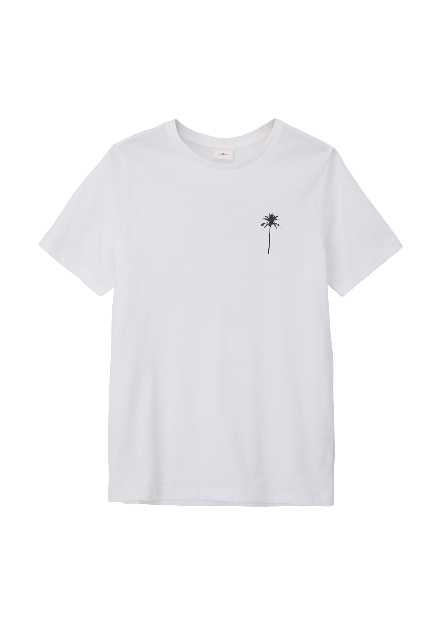 s.Oliver - T-Shirt mit Print, Jungen, weiß