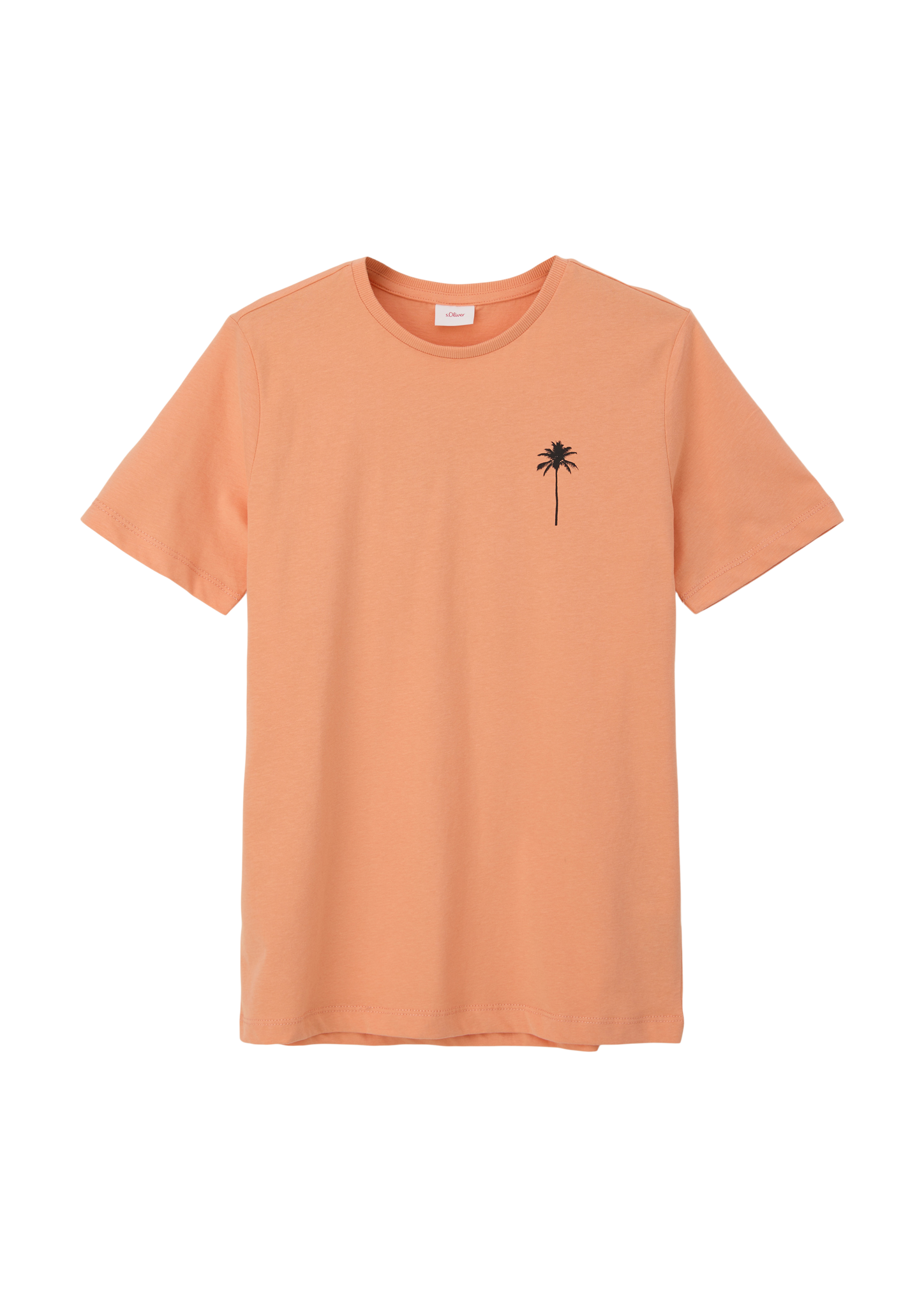 s.Oliver - T-Shirt mit Print, Jungen, Orange