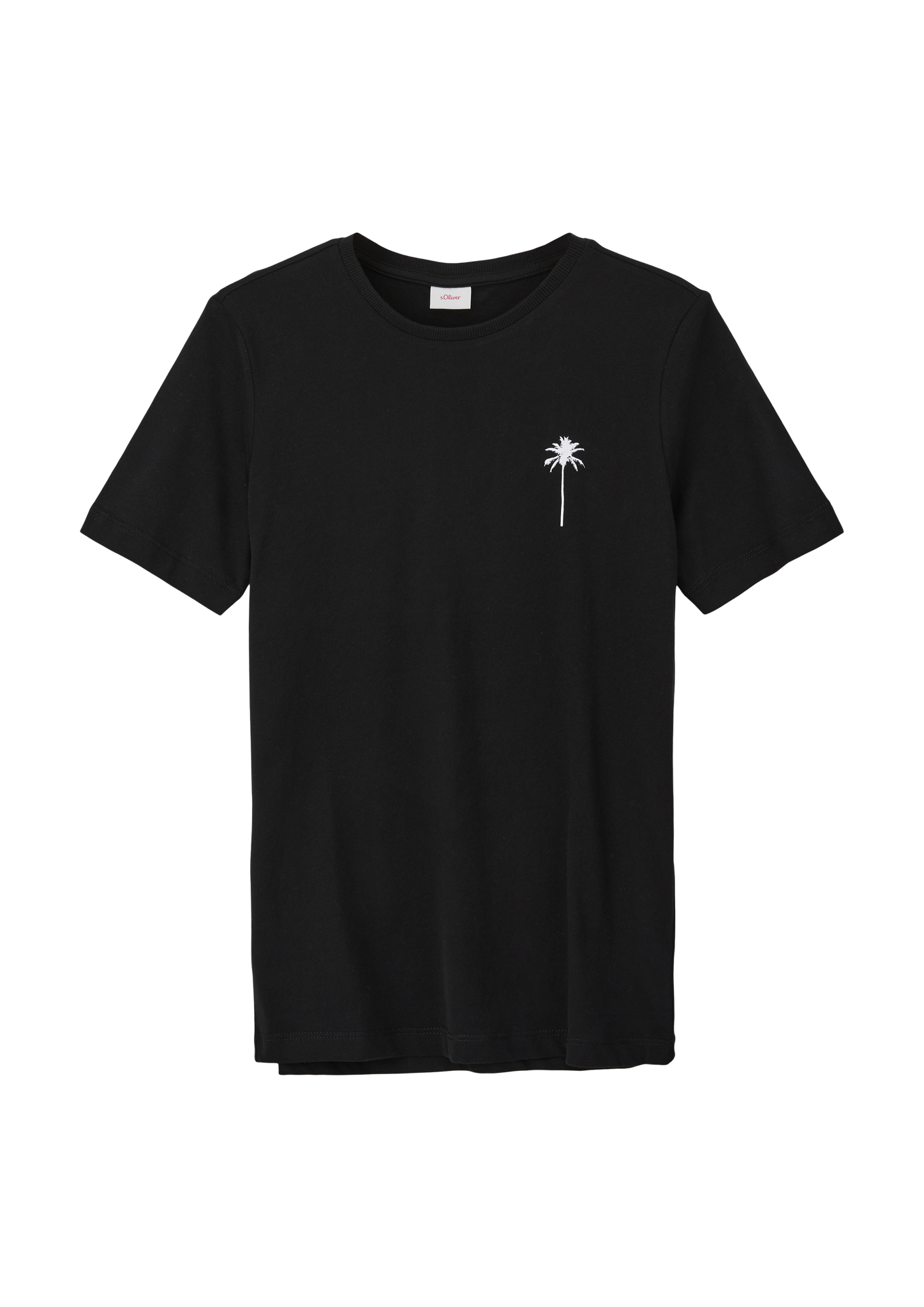 s.Oliver - T-Shirt mit Print, Jungen, schwarz