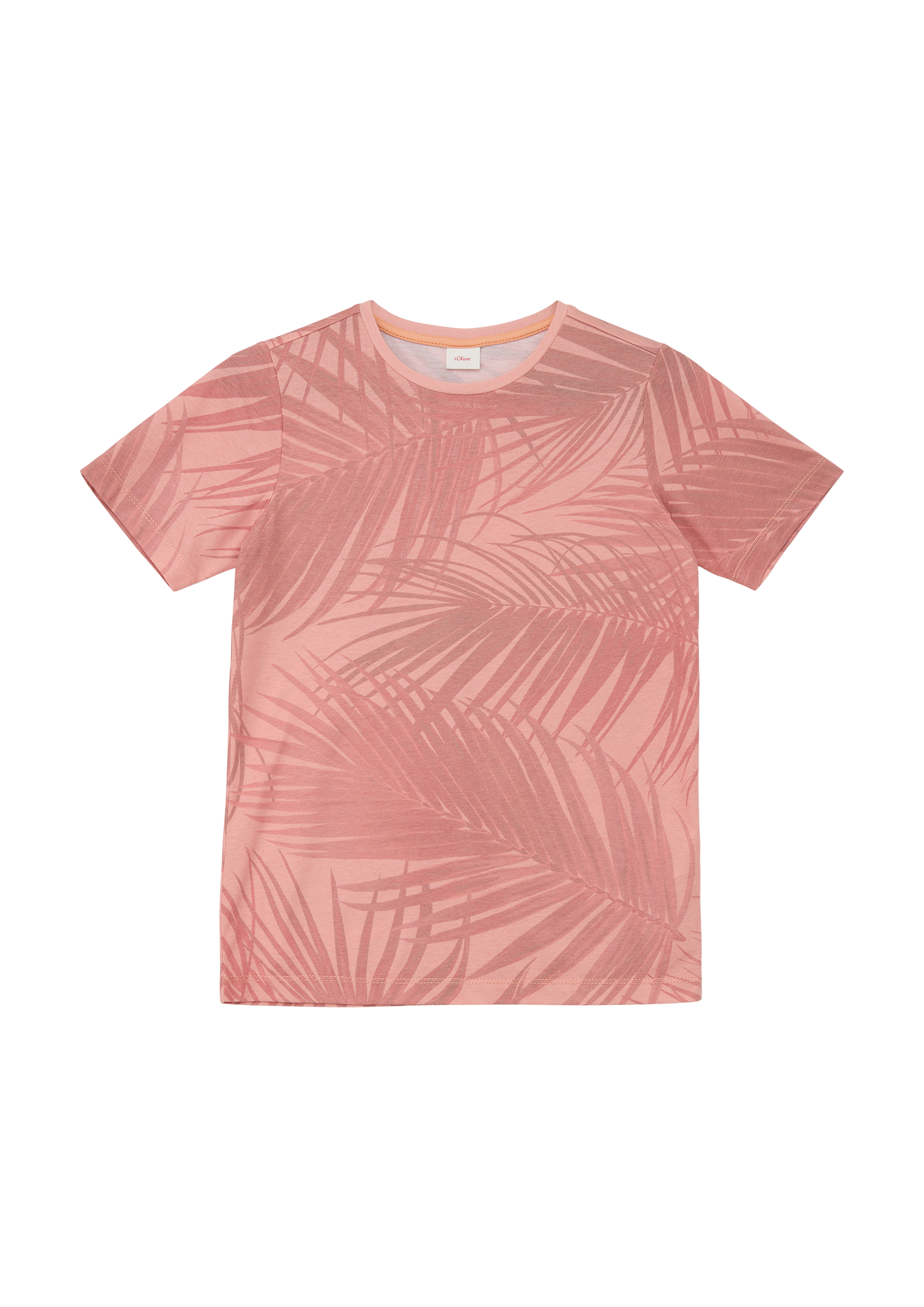 s.Oliver - T-Shirt mit All-over-Print, Jungen, Orange