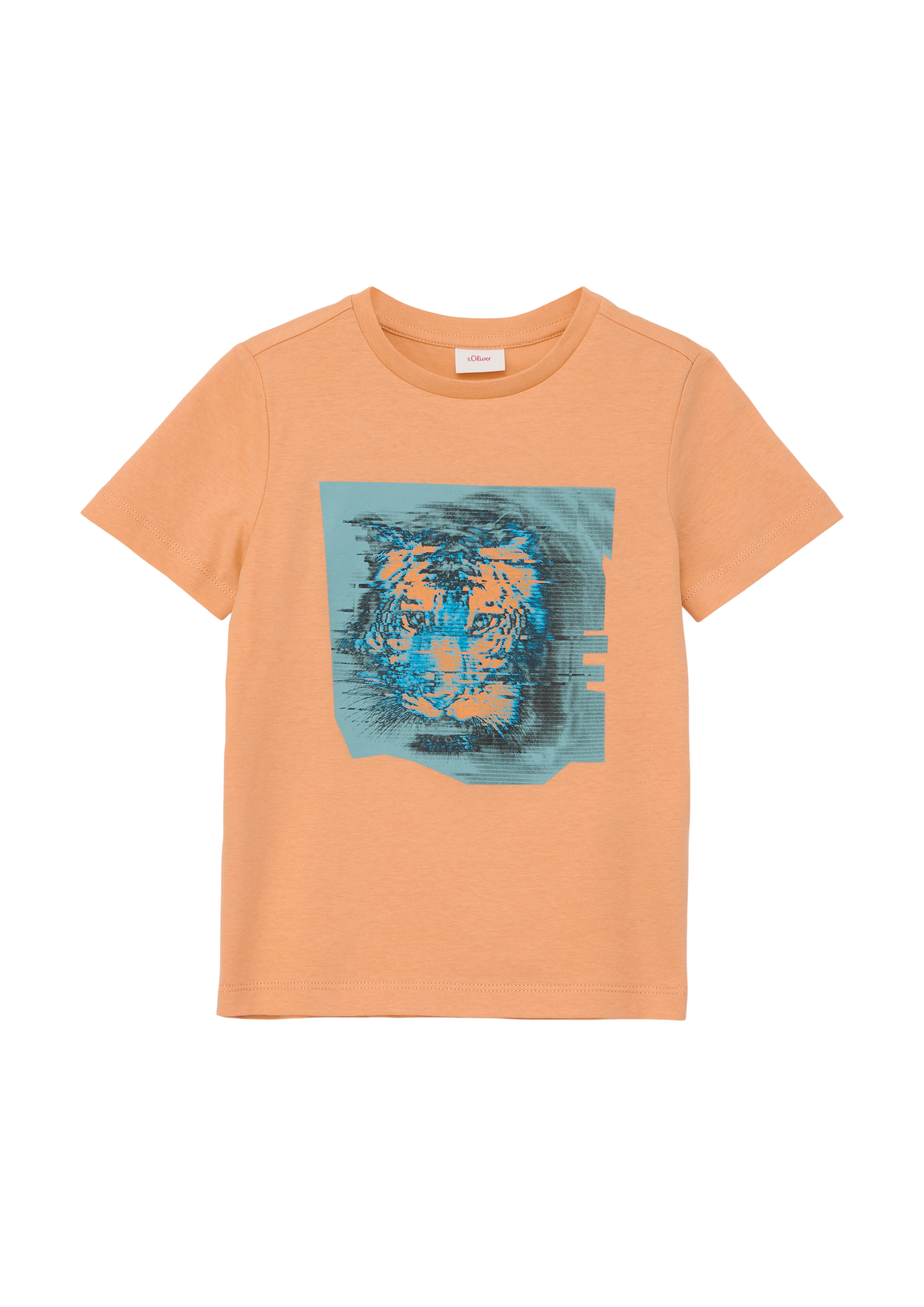 s.Oliver - T-Shirt mit Frontprint, Kinder, Orange