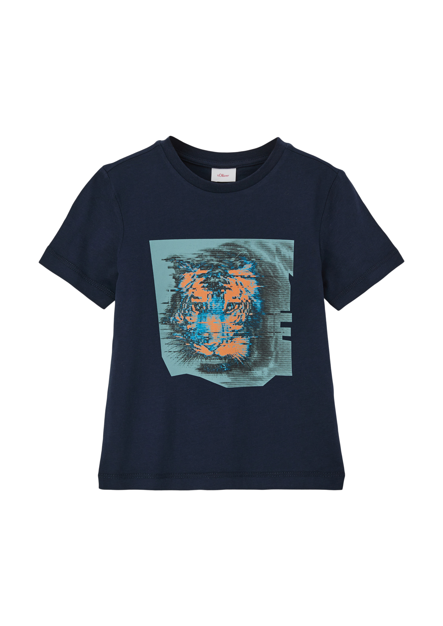 s.Oliver - T-Shirt mit Frontprint, Kinder, blau