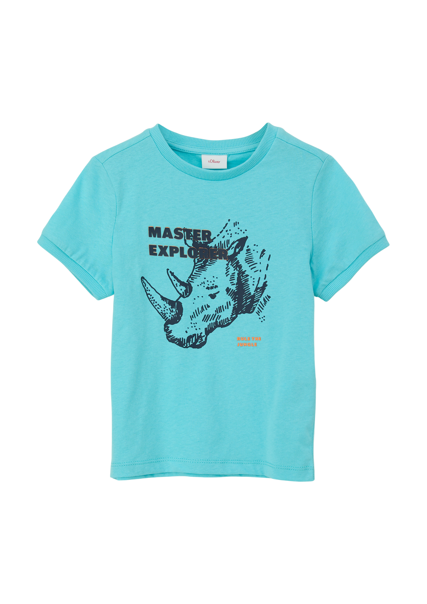 Thumbnail - s.Oliver - T-Shirt mit Frontprint, Kinder, türkis