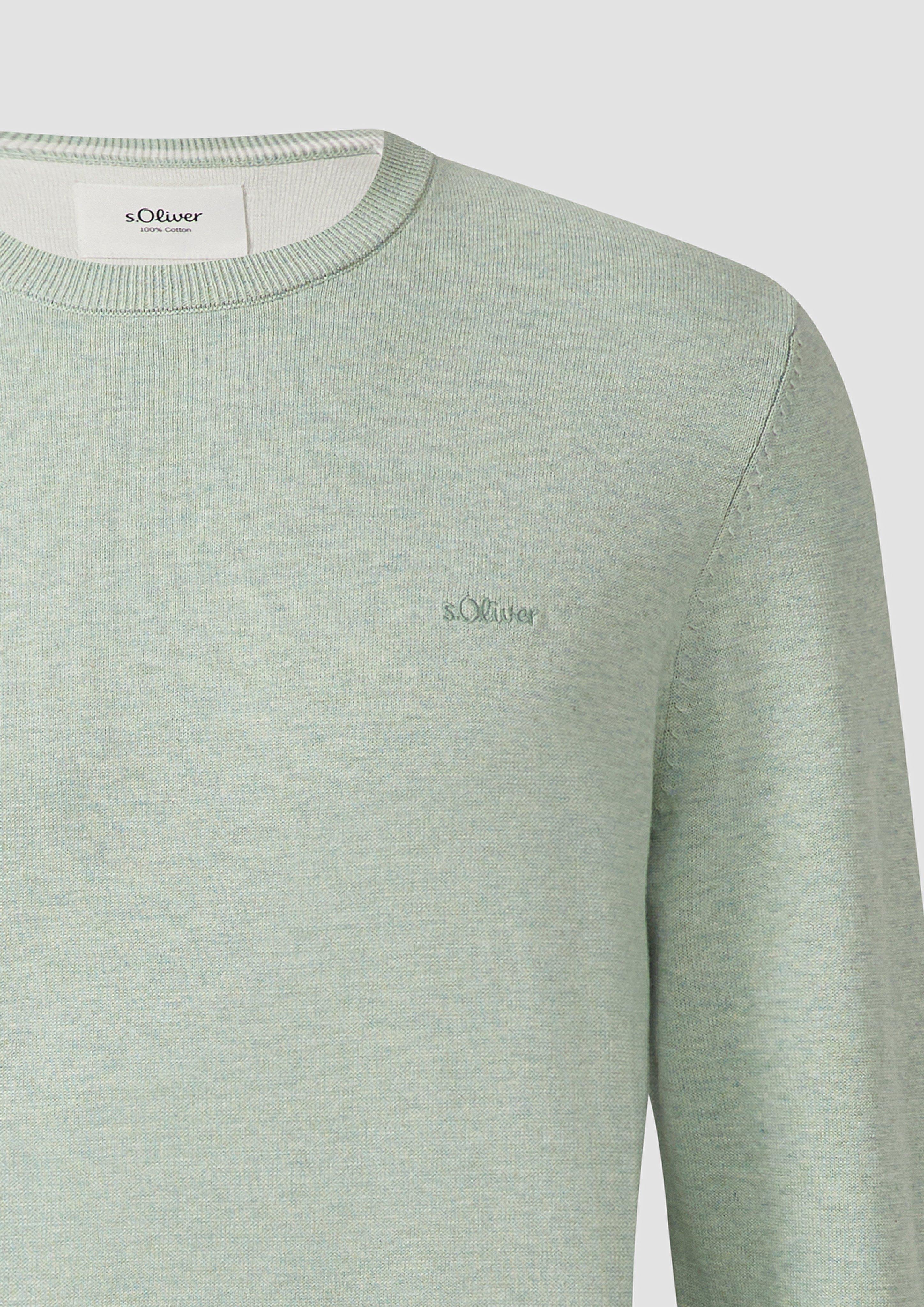 Herren Strickpullover in türkis von s.Oliver