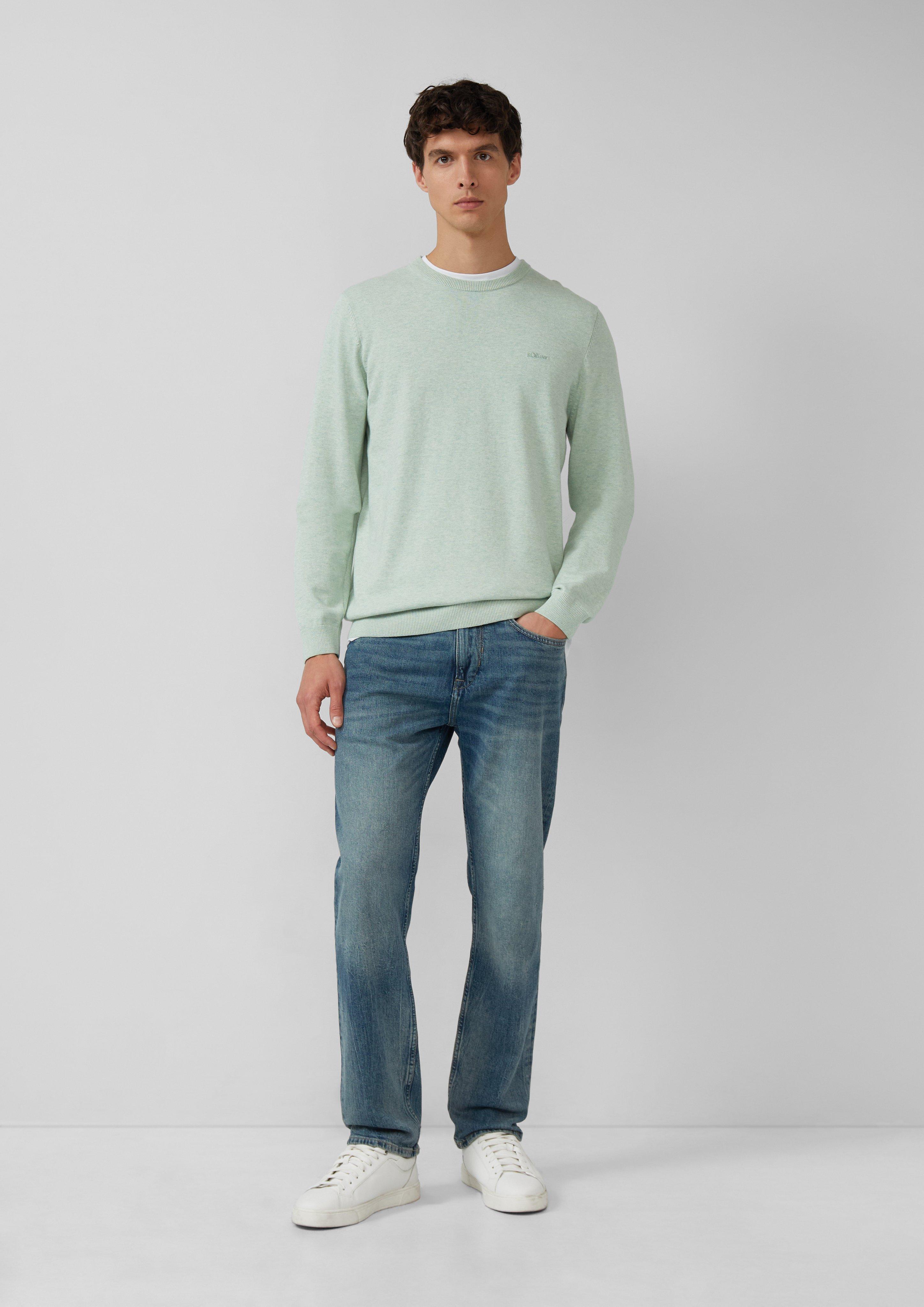 Herren Strickpullover in türkis von s.Oliver