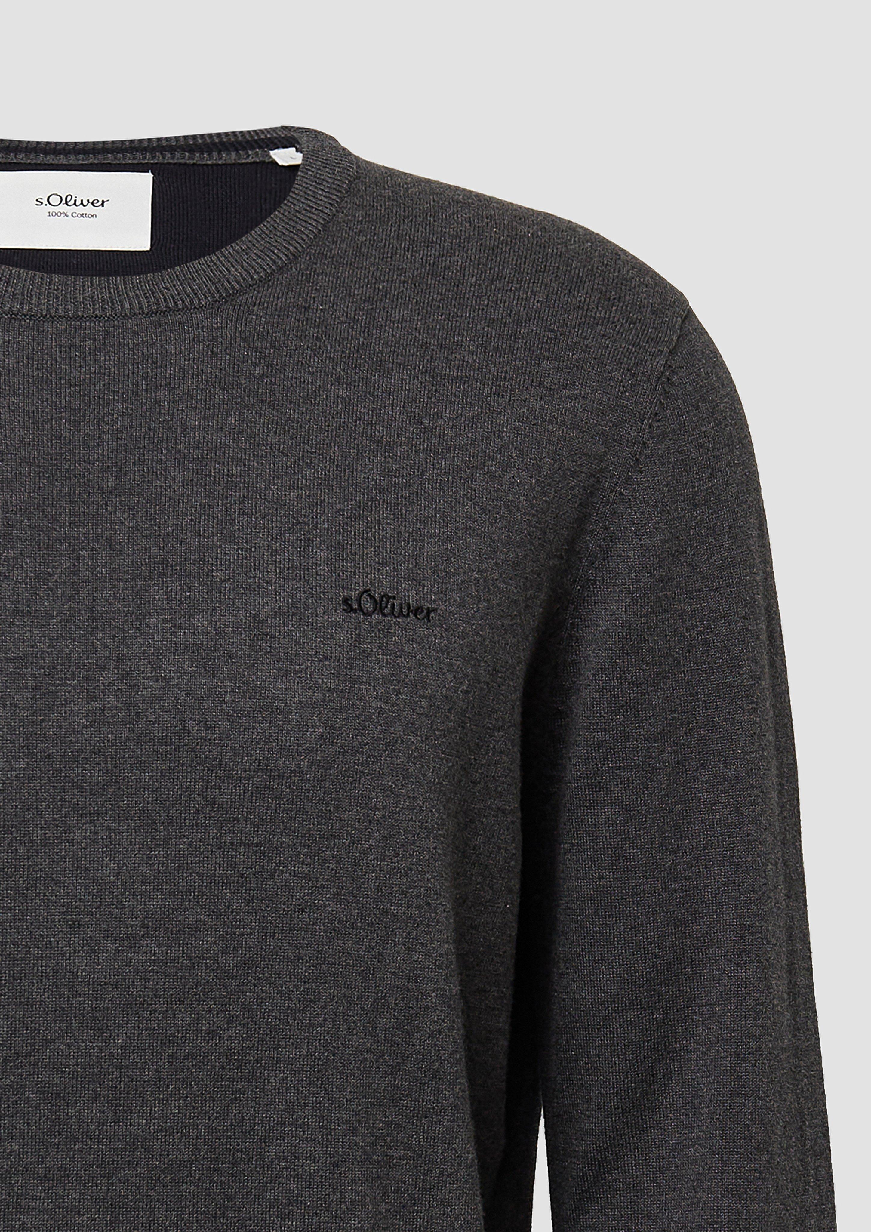 Hommes Pull en tricot en gris de s.Oliver
