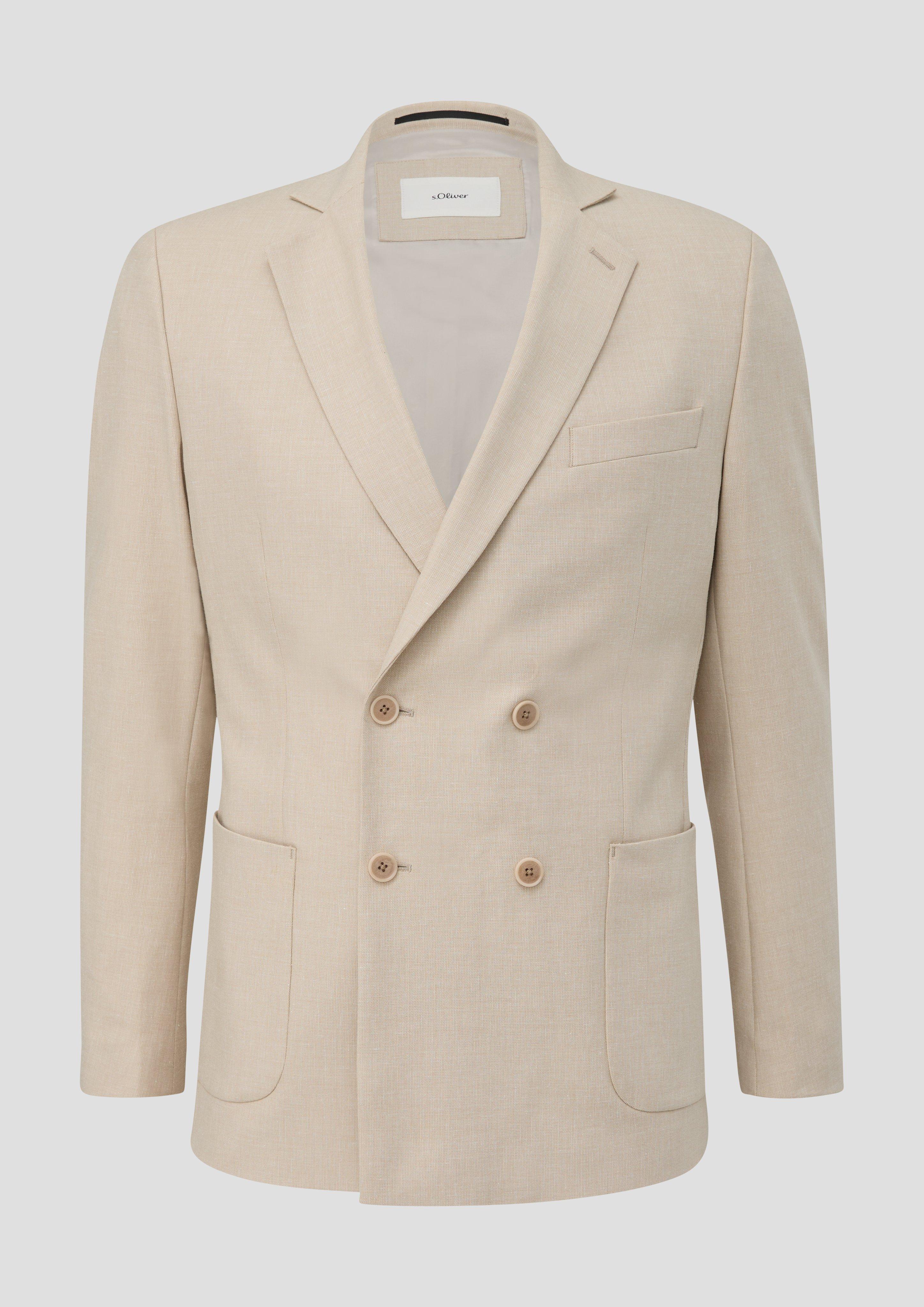 Classic tailored jacket - beige | s.Oliver Classic tailored jacket - beige | s.Oliver