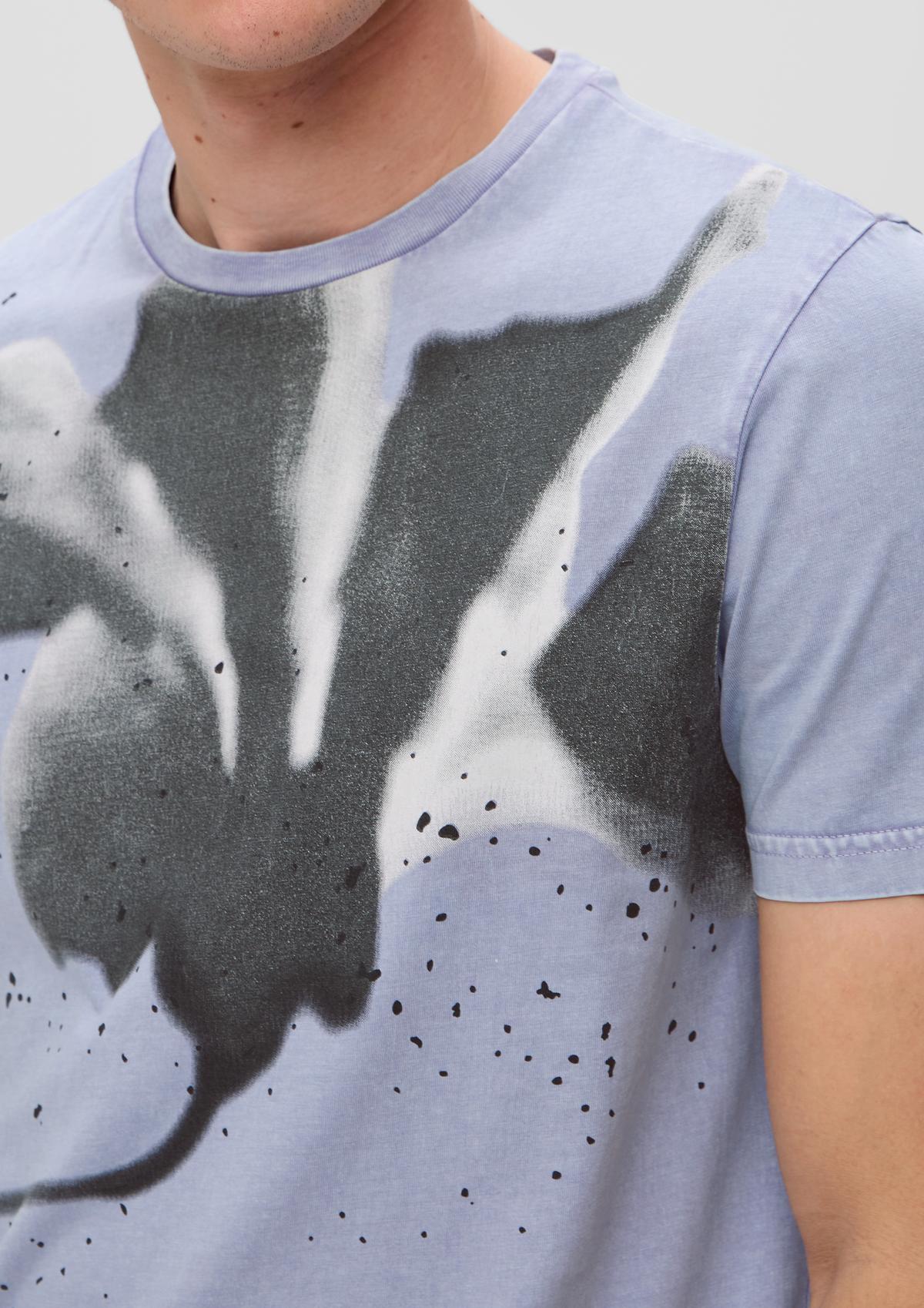 s.Oliver T-Shirt mit Frontprint aus reiner Baumwolle
