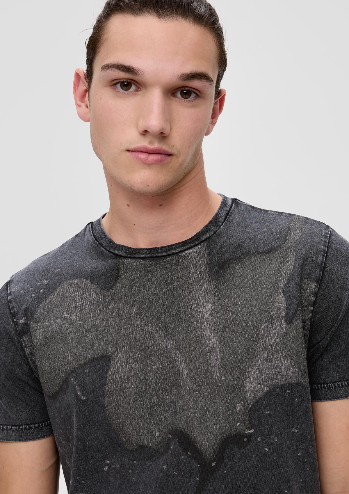 s.Oliver T-Shirt mit Frontprint aus reiner Baumwolle