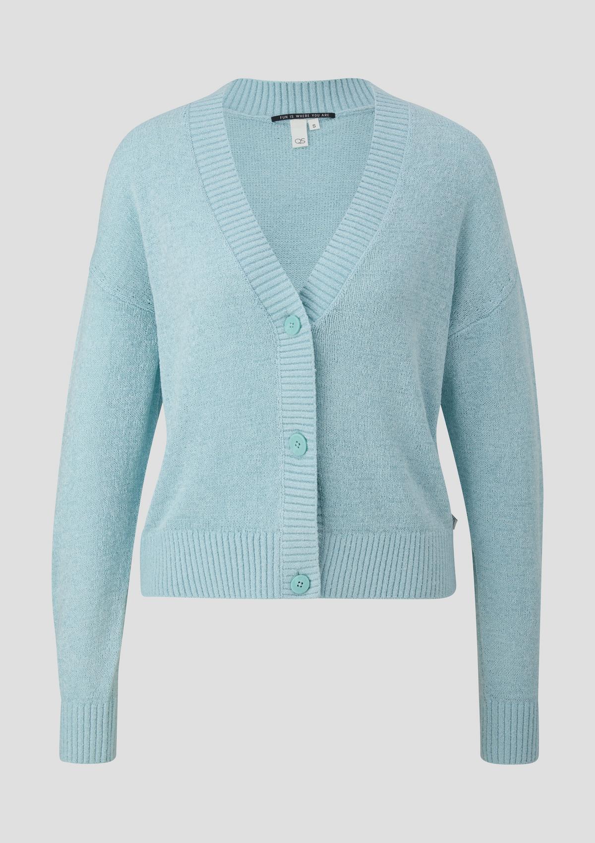 s.Oliver Cropped cardigan with buttons