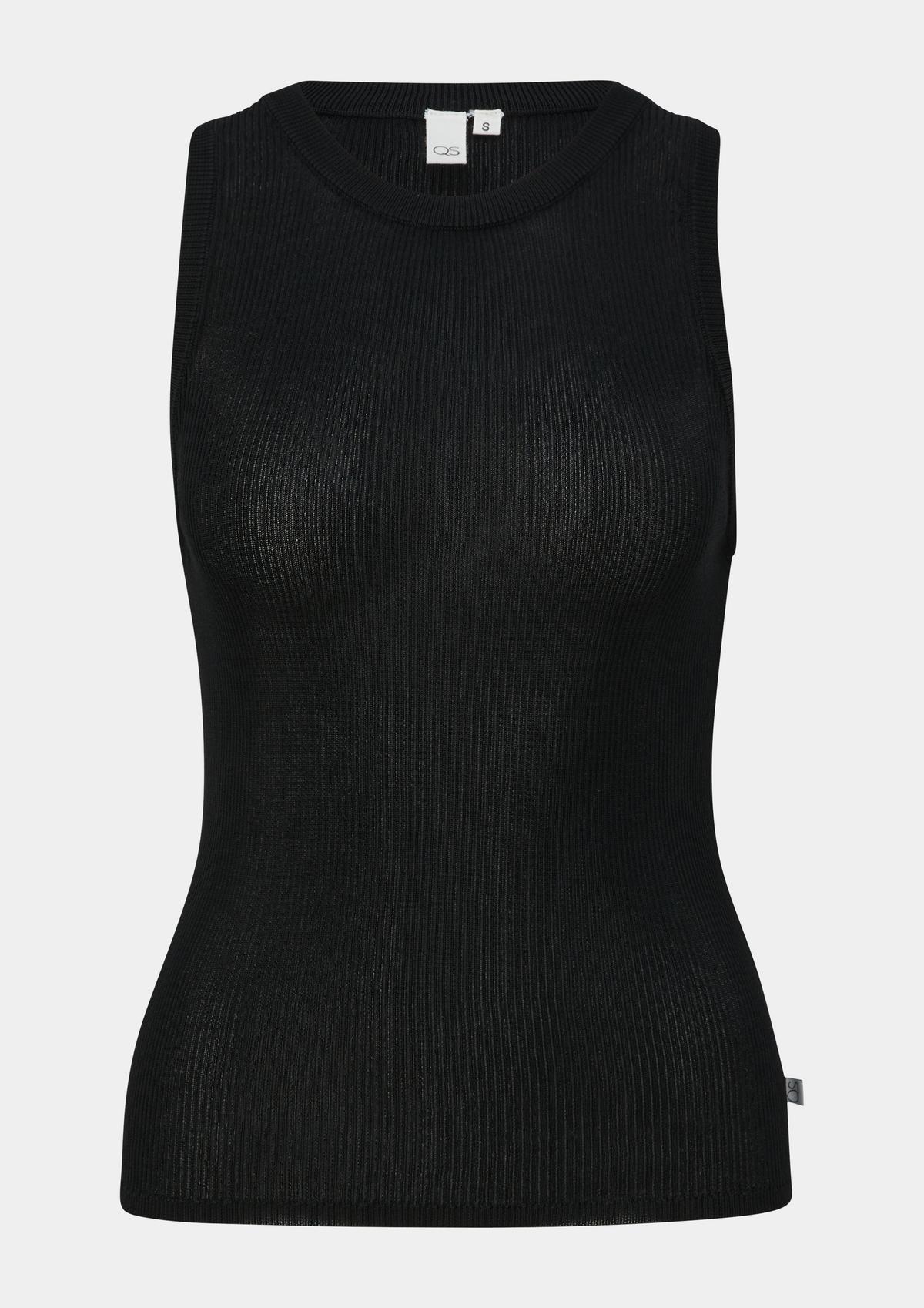 s.Oliver Sleeveless knitted jumper in a viscose blend