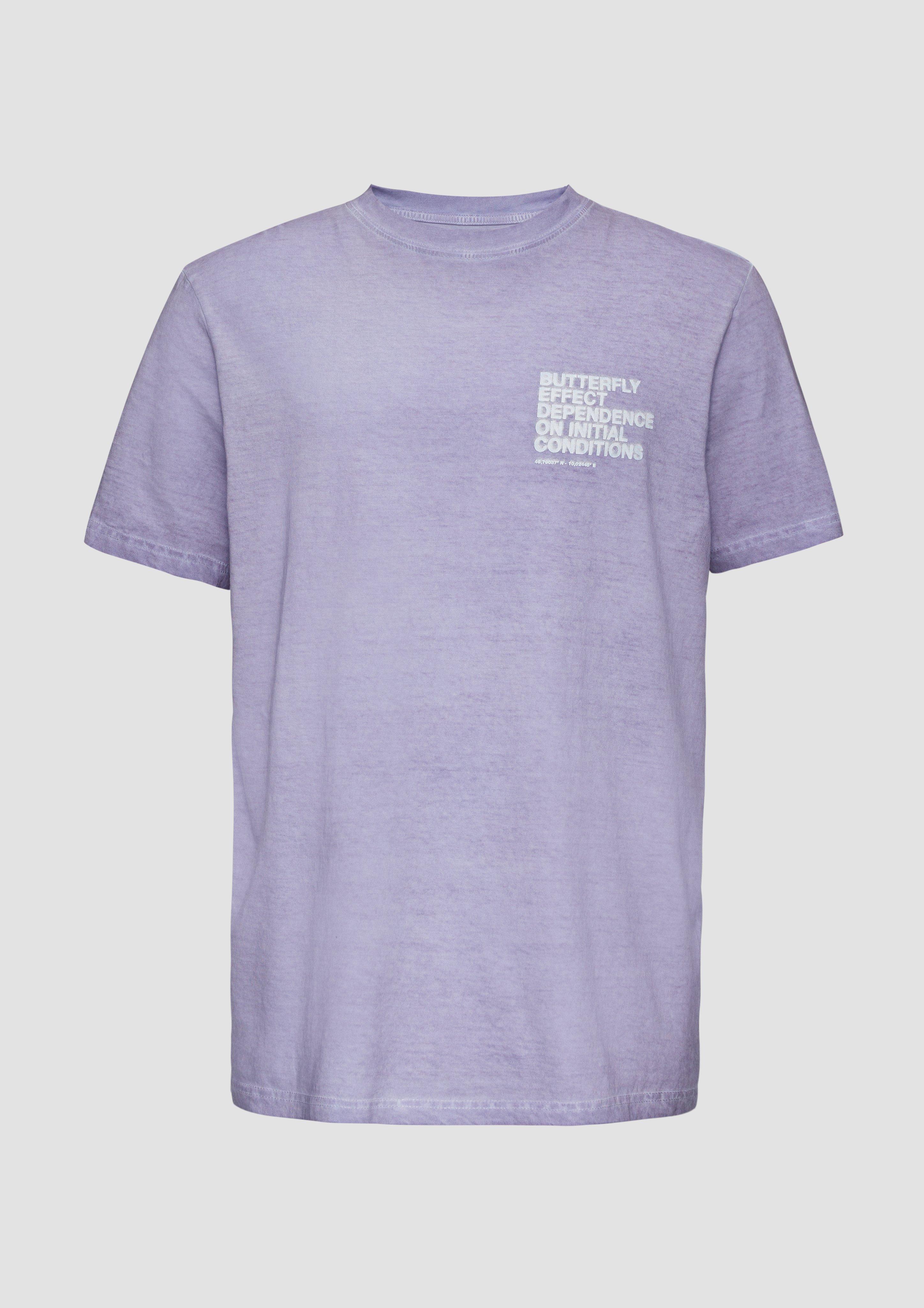 Thumbnail - QS - T-Shirt mit Frontprint, Herren, lila