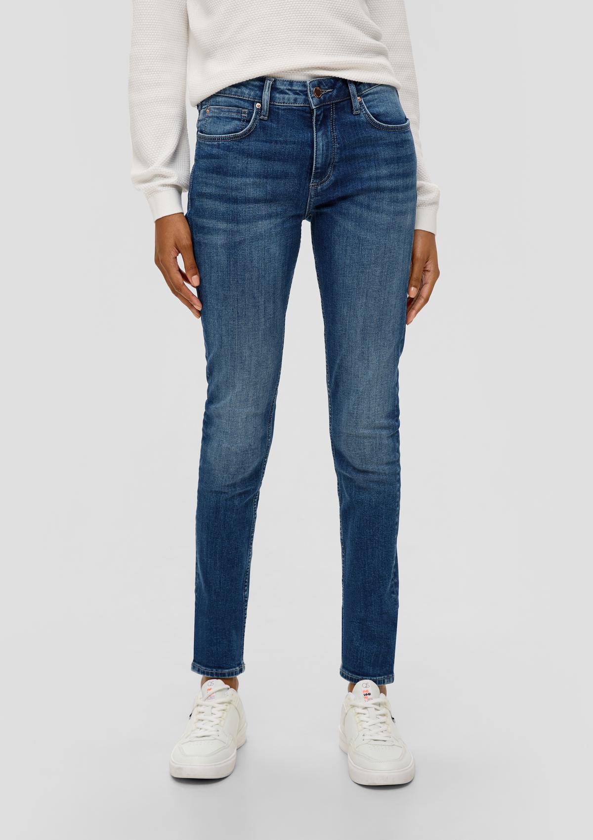s.Oliver Sadie jeans / skinny fit / mid rise / skinny leg / stretchkatoen