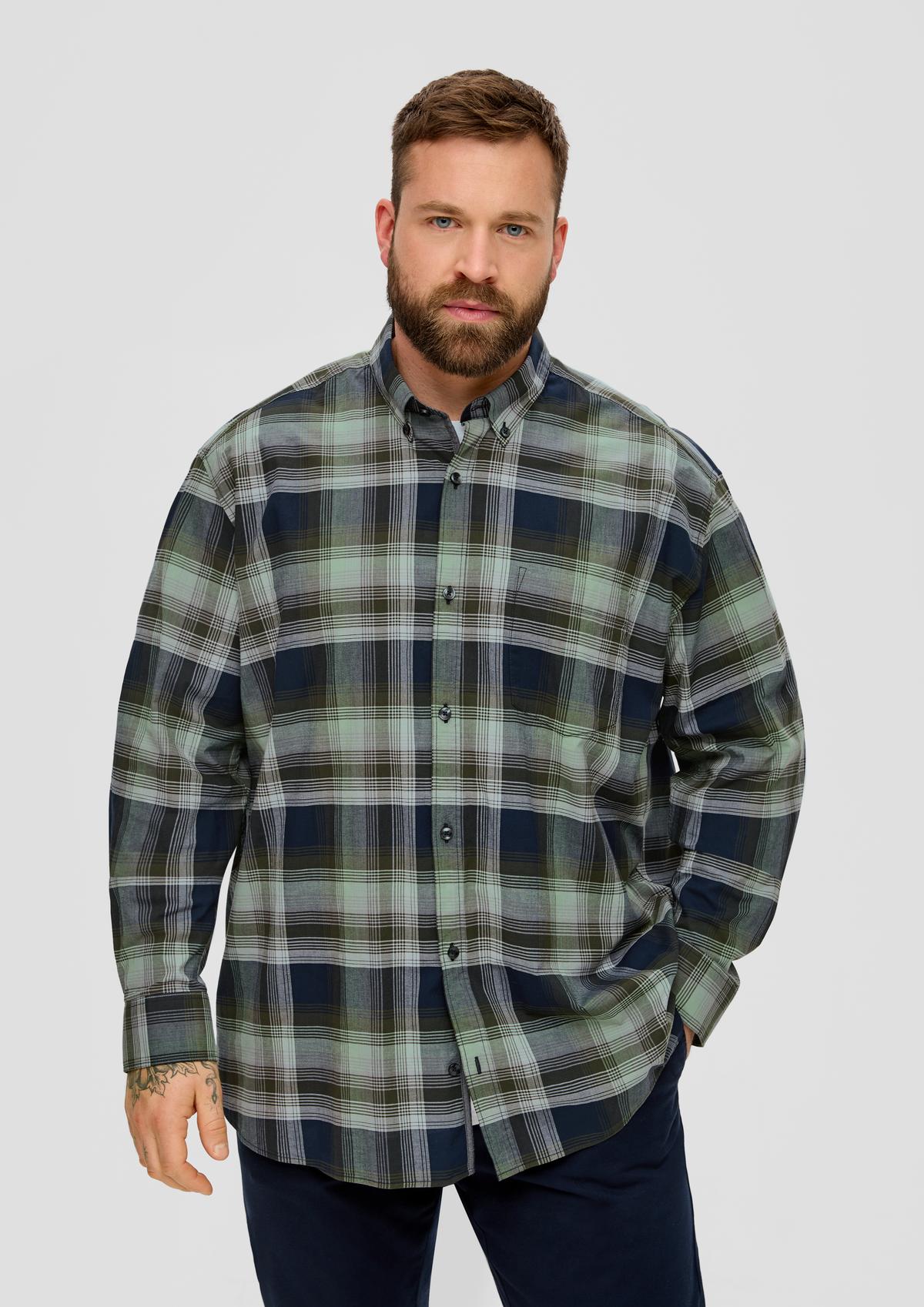 s.Oliver Regular: Hemd aus Baumwollstretch