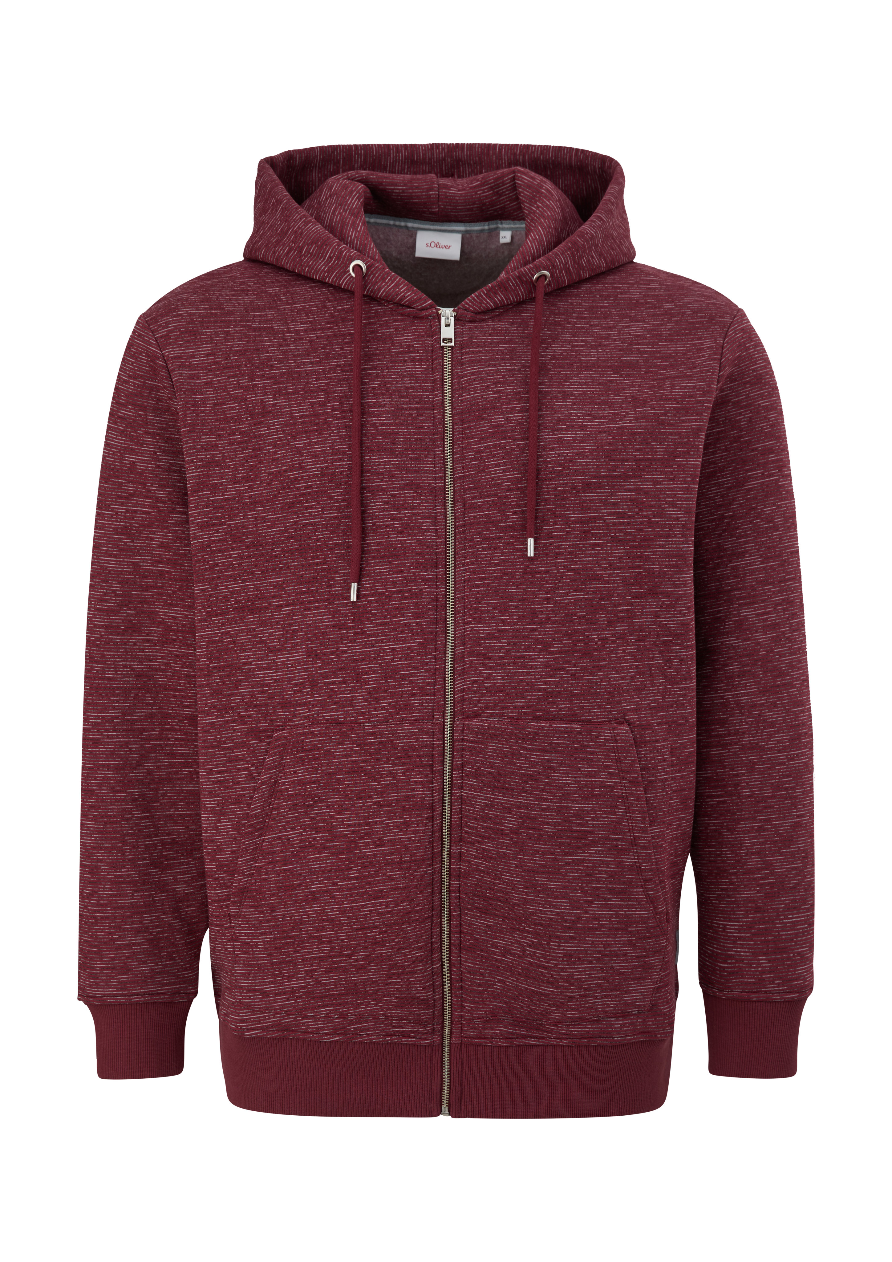 s.Oliver - Sweatjacke mit Kapuze, Herren, rot