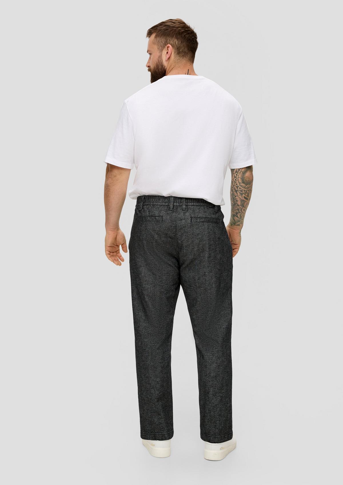 s.Oliver Detroit: trousers with a dobby texture