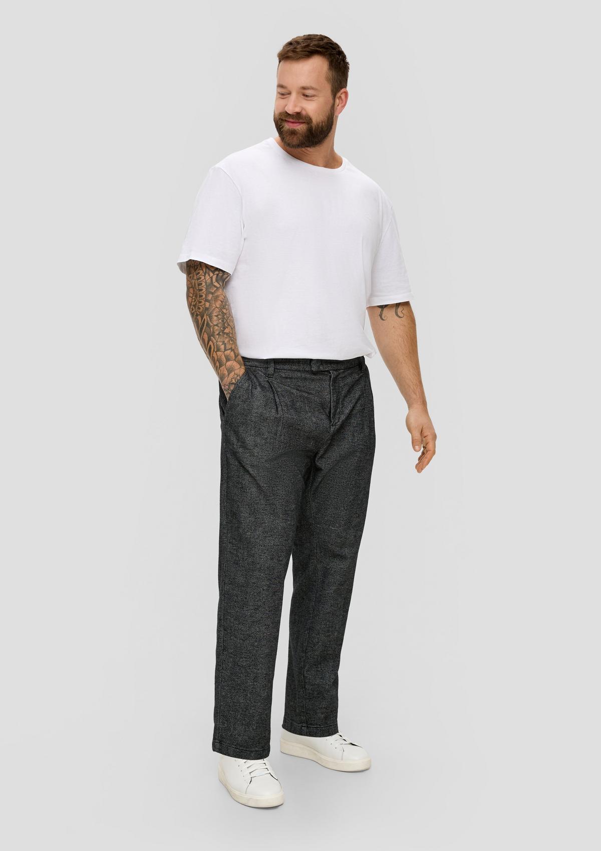 s.Oliver Detroit : pantalon à la texture armurée