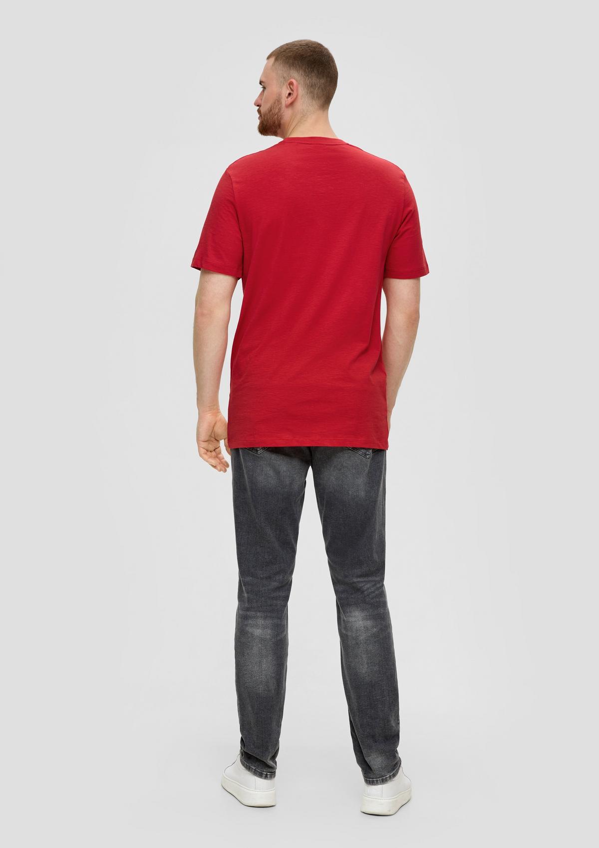 s.Oliver T-shirt en jersey flammé de coton
